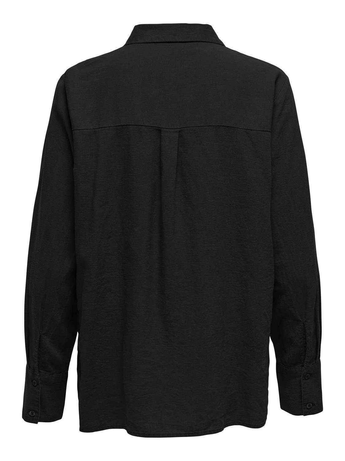 JDY Overhemdblouse JDYSAY L/S LINEN LOOSE SHIRT WVN NOOS