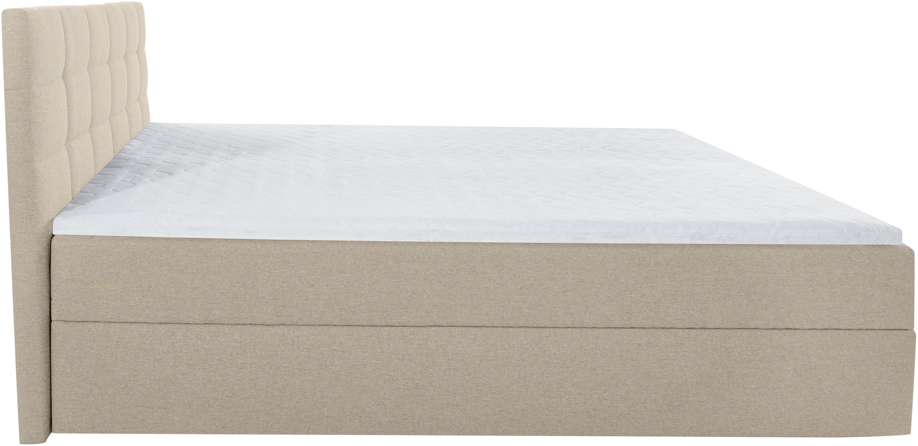 INOSIGN Boxspring OVALO optioneel met bedbox, verkrijgbaar in h2, h3 & h4