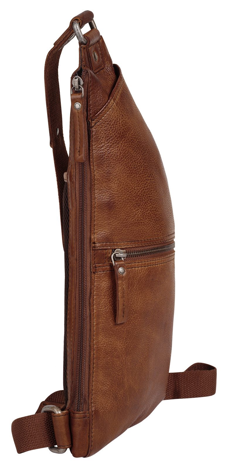 Spikes & Sparrow Schoudertas echt leder