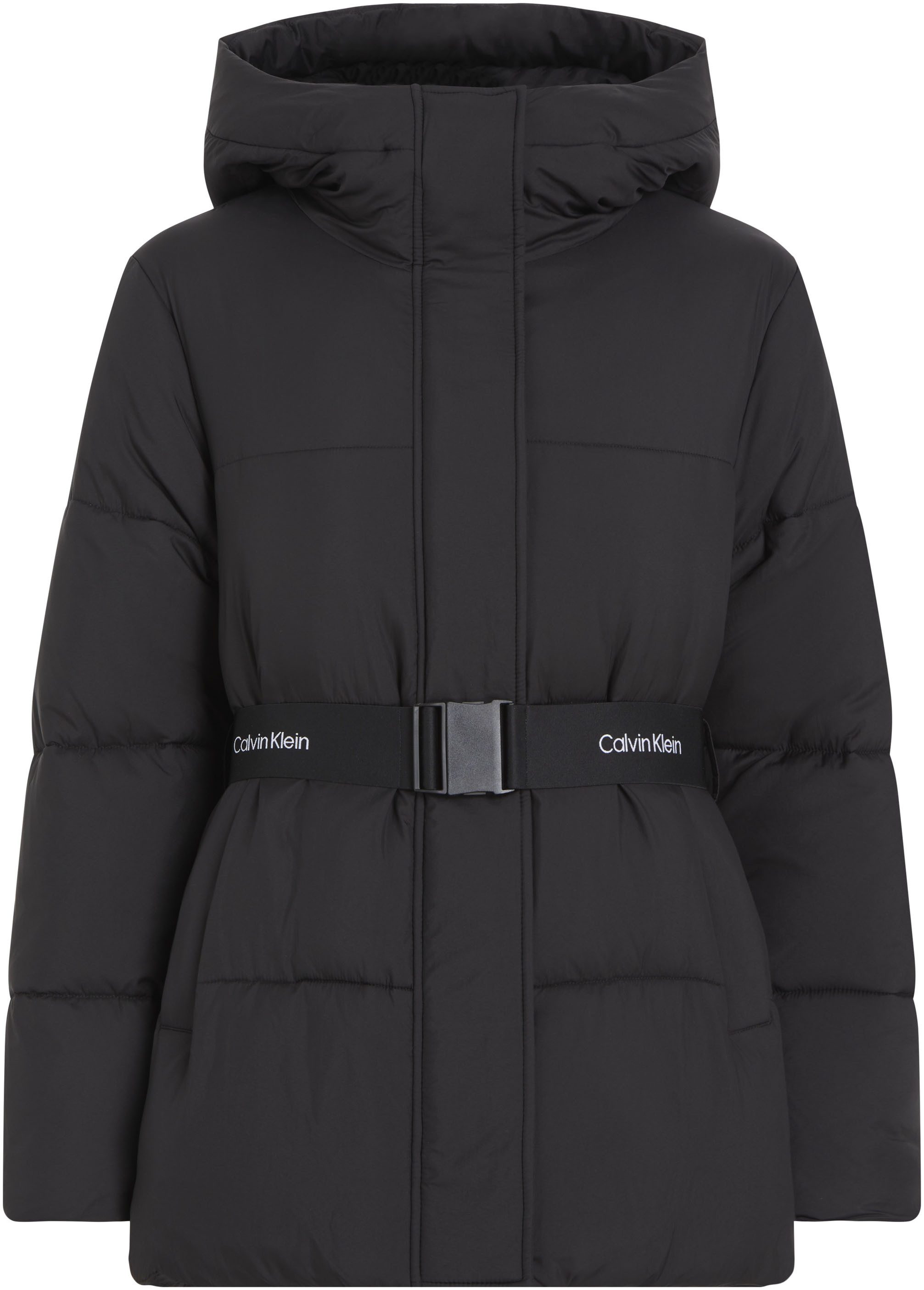 Calvin Klein Gewatteerde jas LOGO BELT SHORT PUFFER