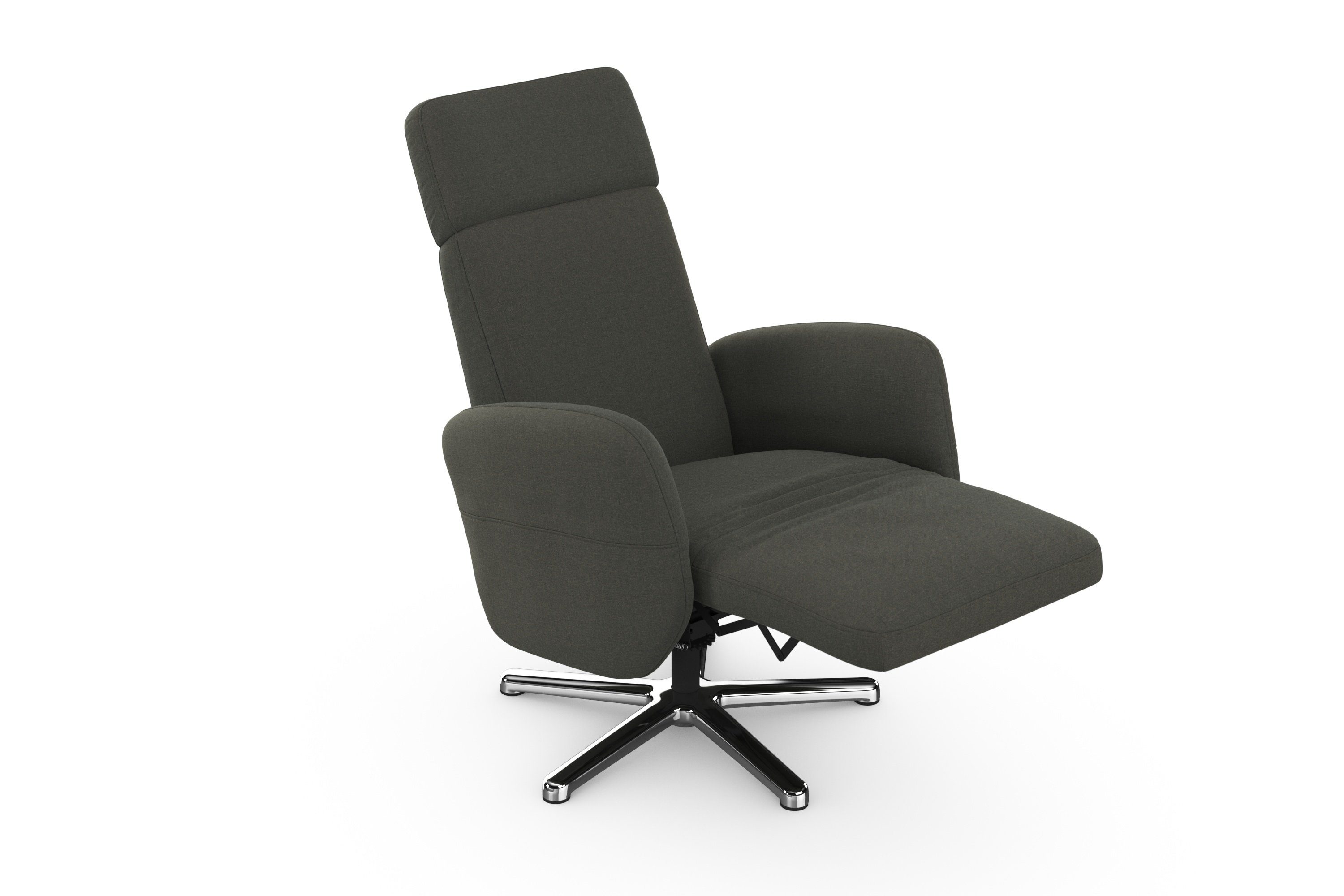 sit&more Relaxfauteuil Grenoble, incl. hoofdsteunverstelling en bekabelde afstandsbediening