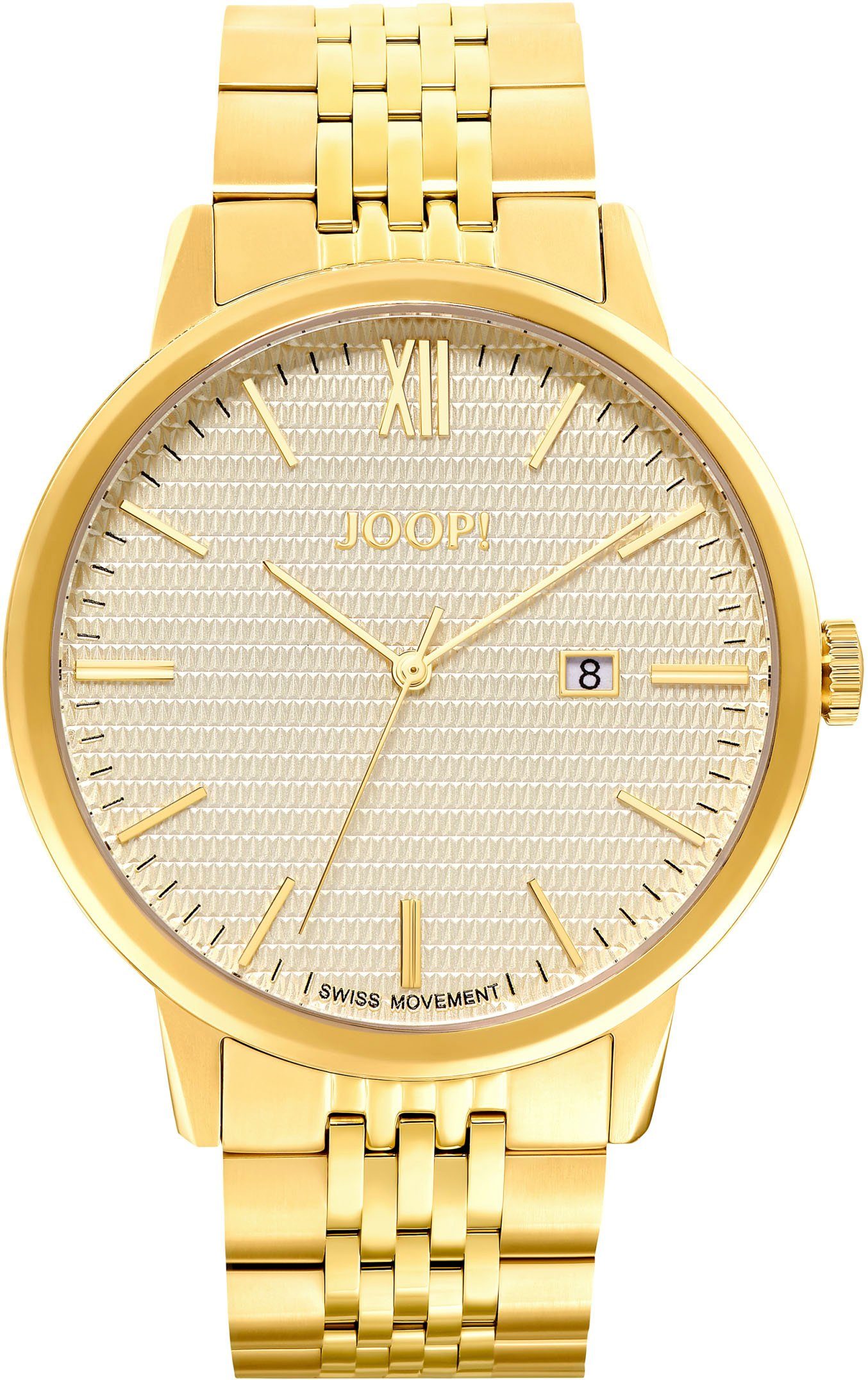 Joop! Kwartshorloge 2035688 Polshorloge, herenhorloge heren horloges goud