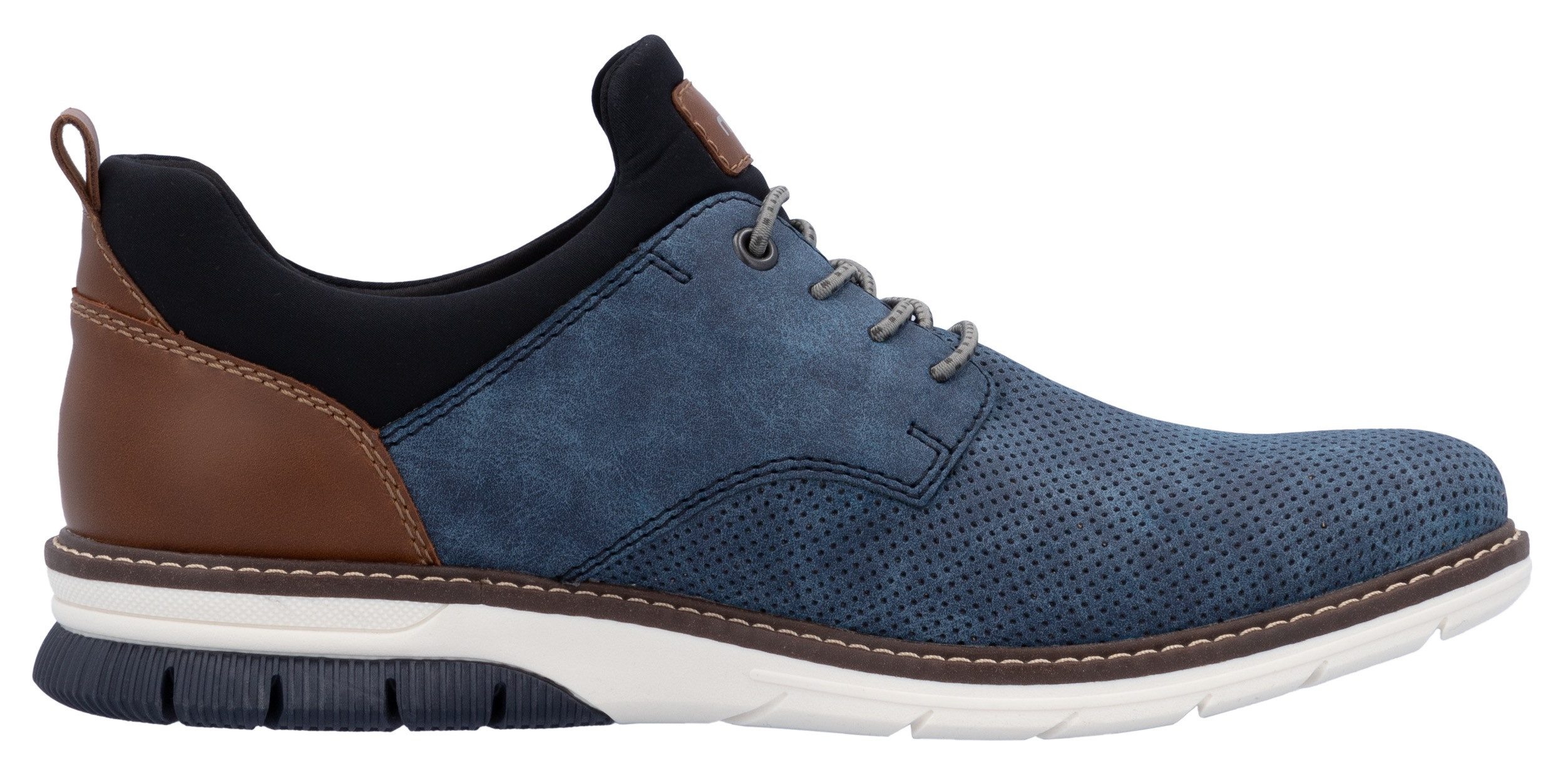 Rieker Slip-on sneakers , instapschoen, lage schoen, vrijetijdsschoen met reliëf