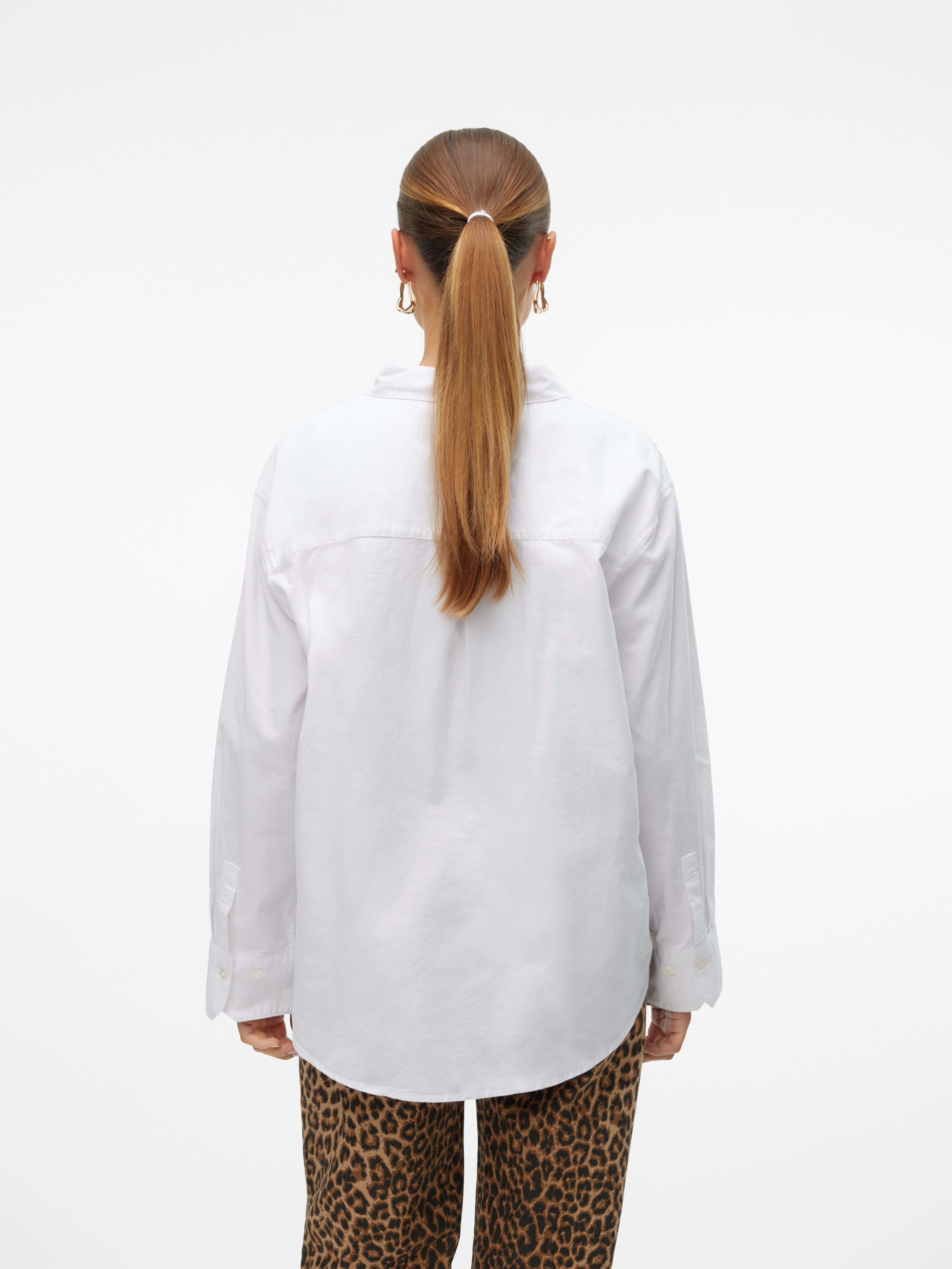 Vero Moda Blouse met lange mouwen VMIDA OXFORD SHIRT WVN GA NOOS