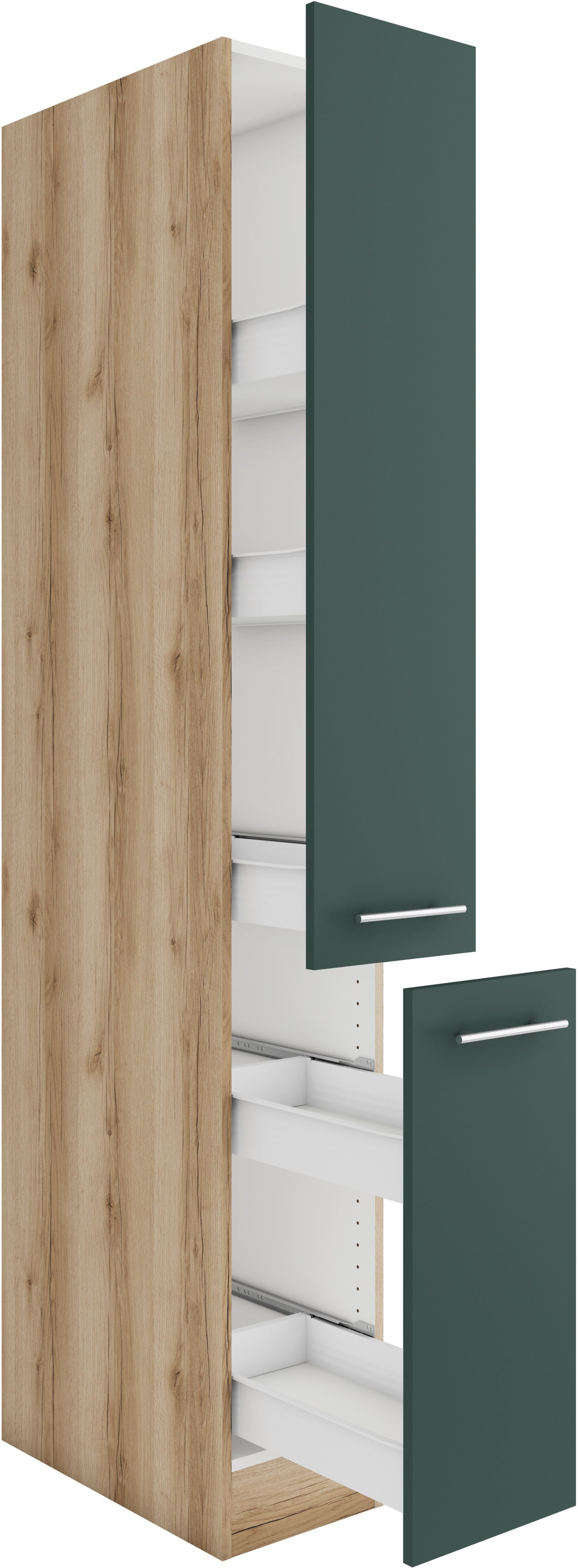 OPTIFIT Apothekerskast Bella Breedte 30 cm, hoogte 206,8 cm, 2 uittrekken