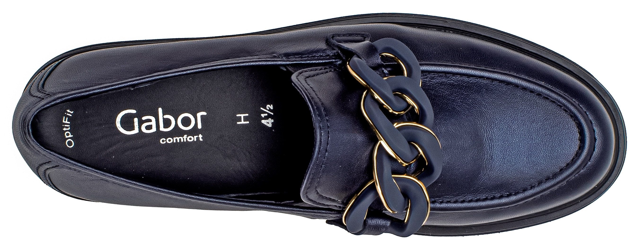 Gabor Loafers Davos , businessmode, slipper, instapschoen, lage schoen, breedte h (zeer breed)