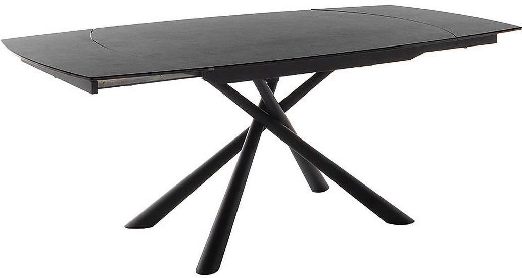 MCA furniture Eettafel NICOSIA vierpoot tafel 130-190 cm Keramiek, metaal, rotatieschuif, uittrekbaar, tafelblad 11 mm