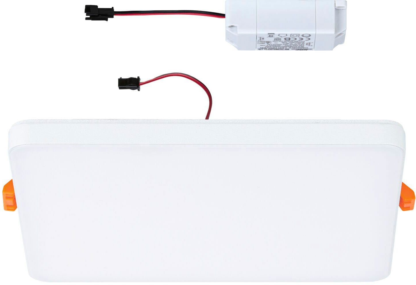 Paulmann Ledinbouwlamp Veluna VariFit Edge IP44 vierkant 160x160mm 1100lm 3000K Wit dimbaar (1 stuk)
