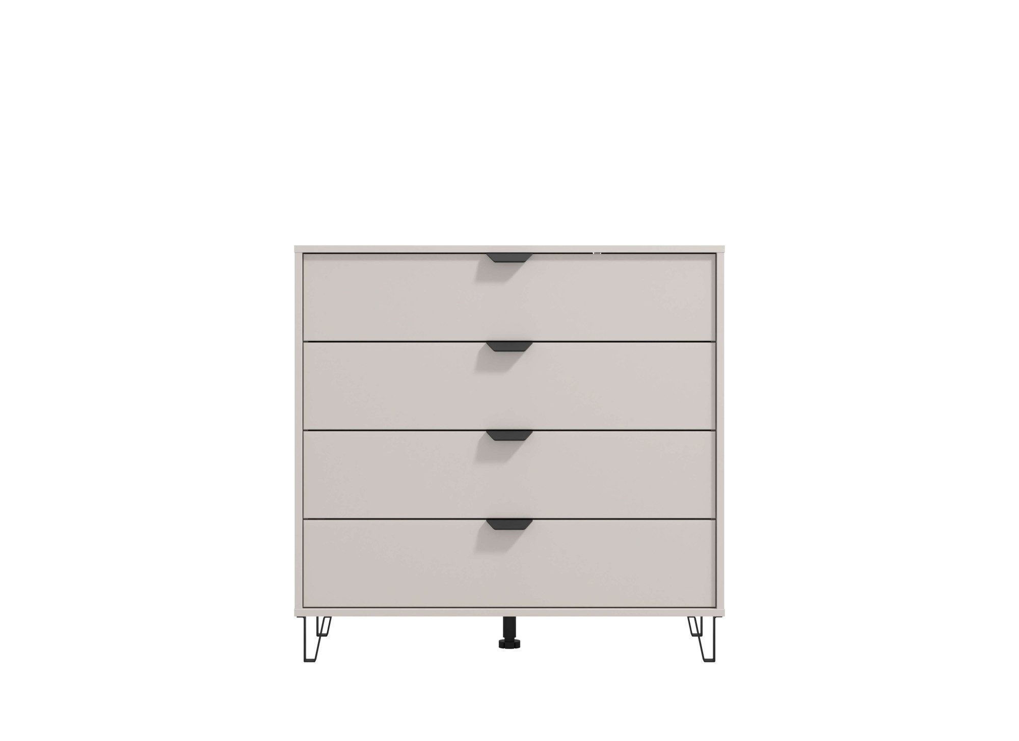 INOSIGN Ladekast Lucca dressoir, trendkleur cashmere, 93x40x90,5cm 4 lades met glasfront, fsc®-gecertificeerd houtmateriaal