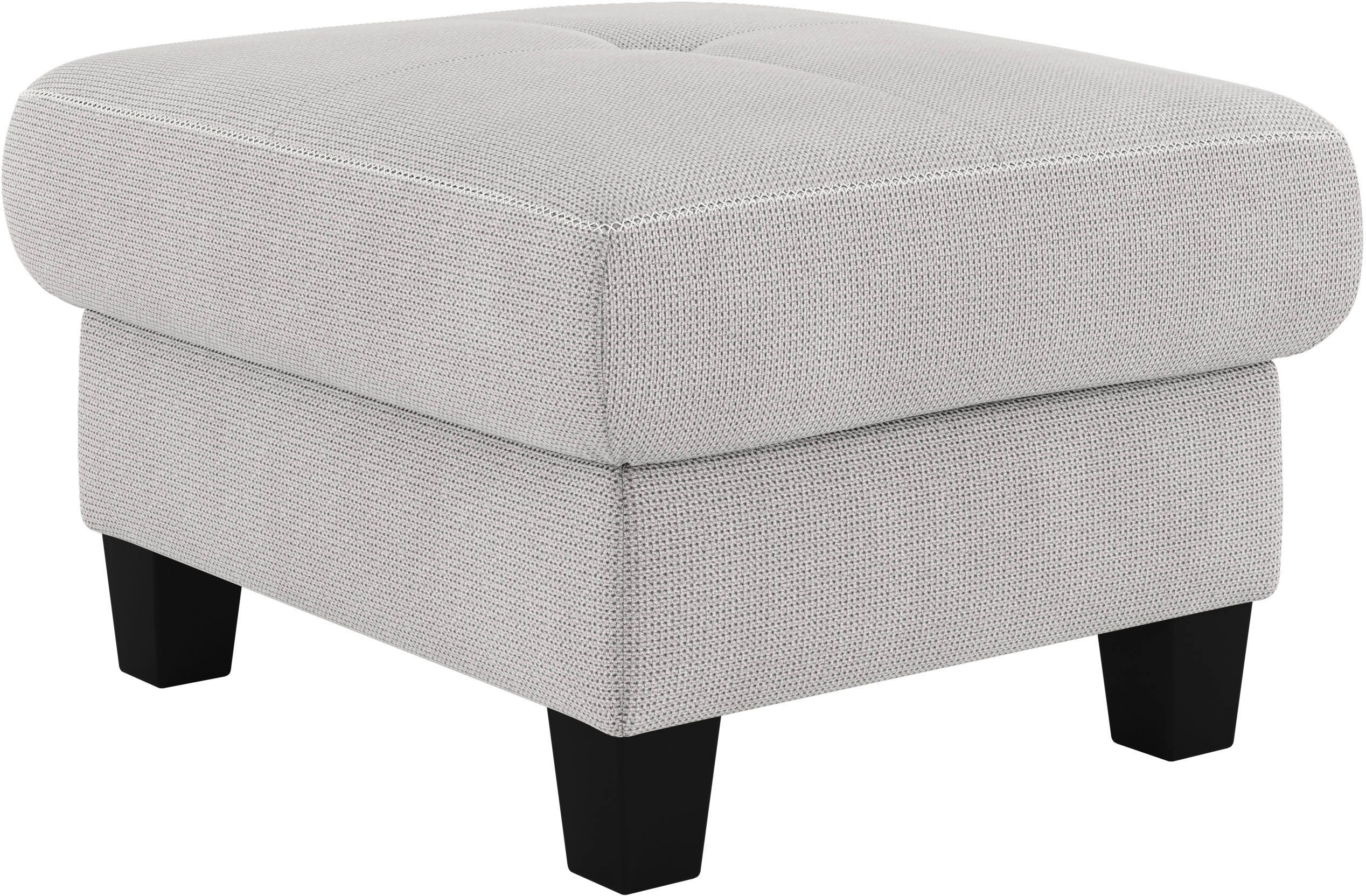 Places of Style Hocker Varese Kruisnaad in beige