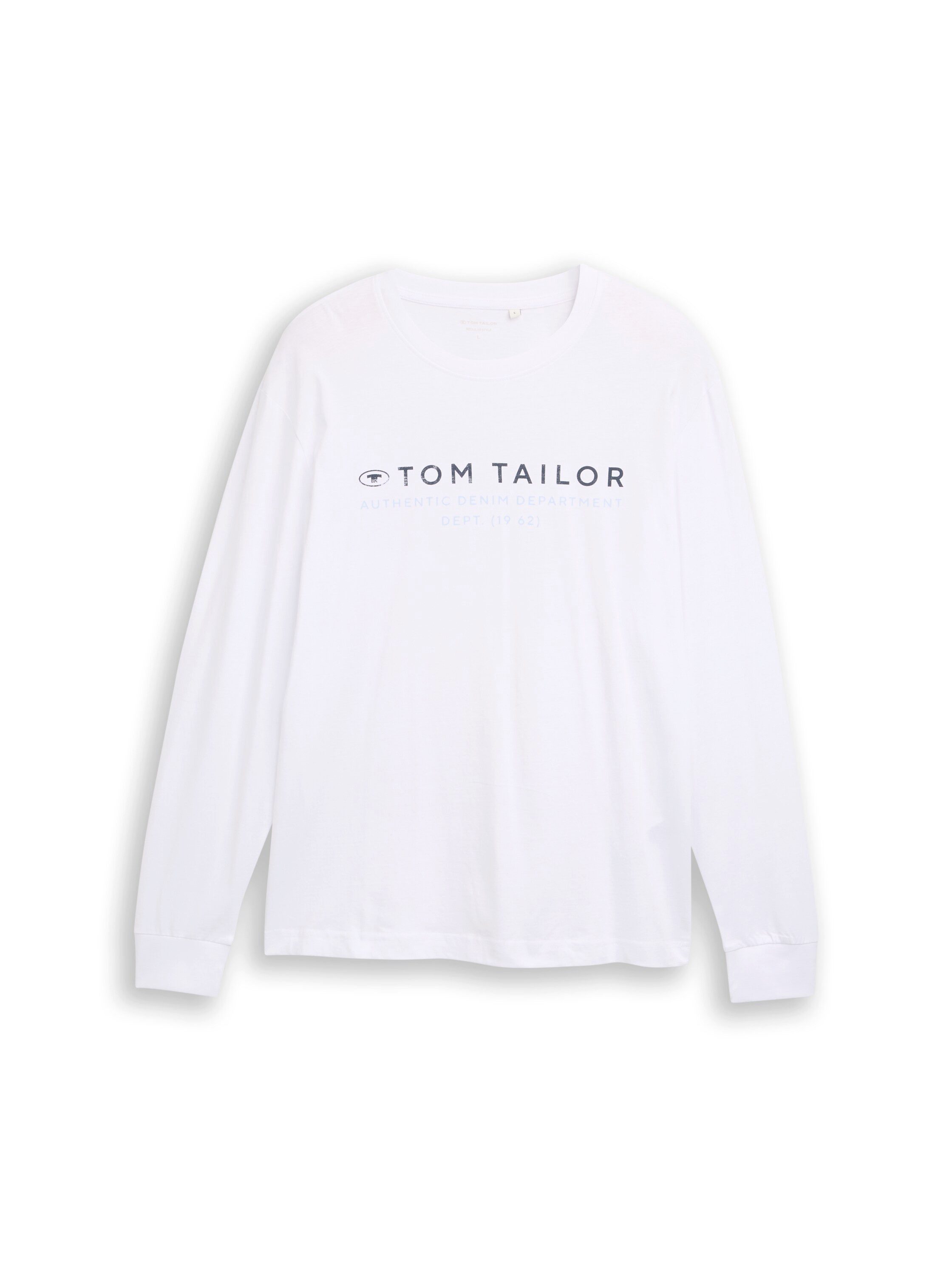 Tom Tailor Shirt met lange mouwen met logoprint