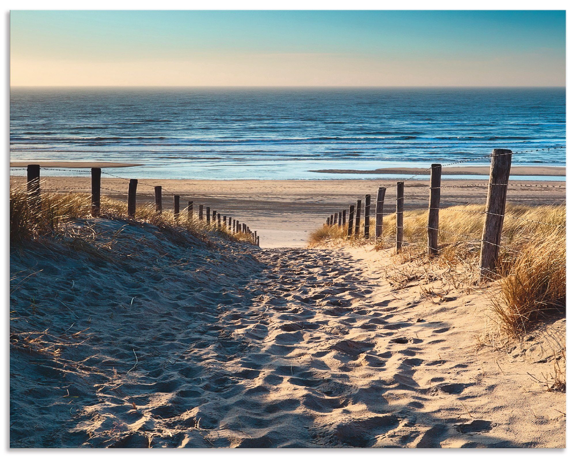 Artland Keukenwand Weg naar het Noordzeestrand zonsondergang zelfklevend in vele maten - spatscherm keuken achter kookplaat en spoelbak als wandbescherming tegen vet, water en vuil