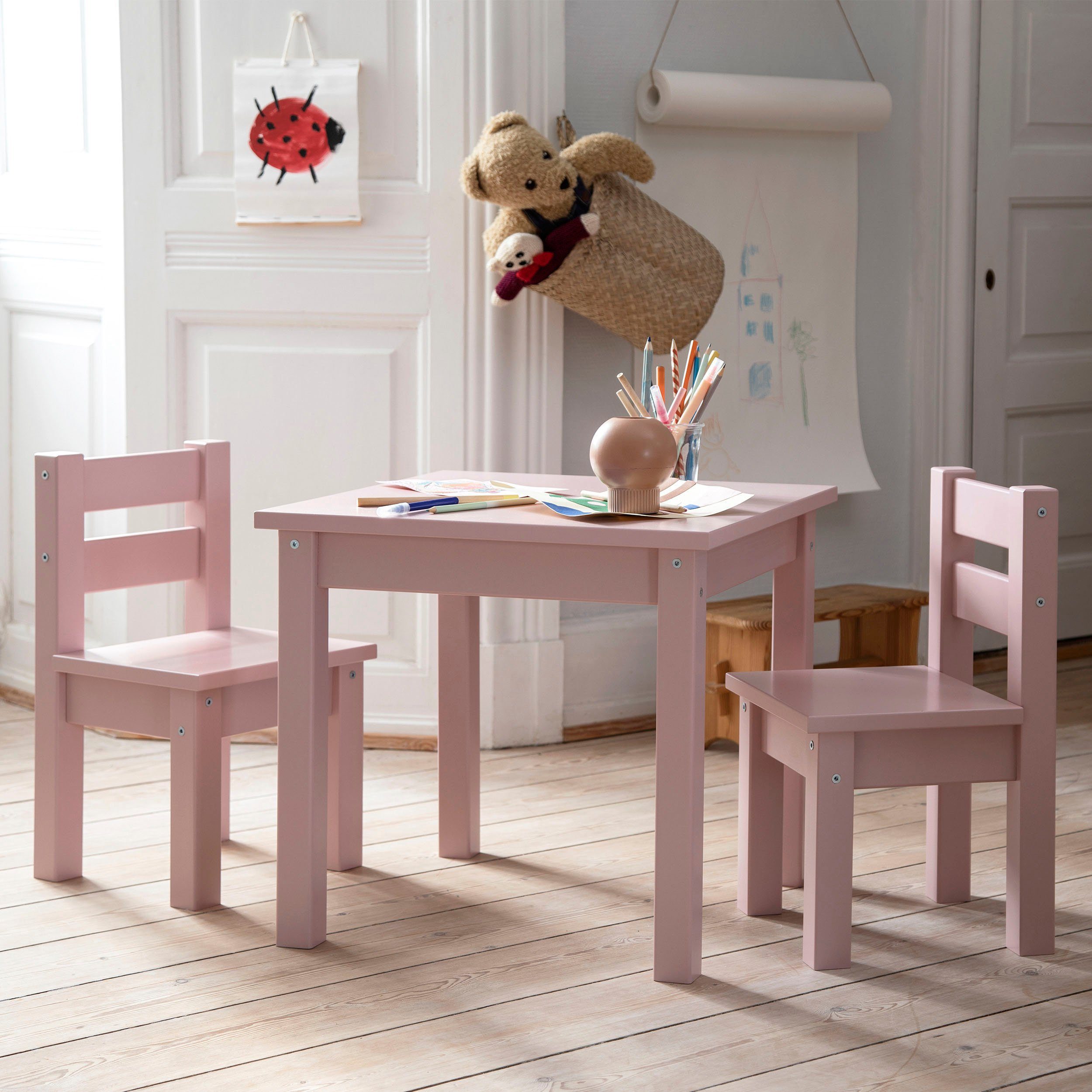 Hoppekids Kinderzithoek MADS kinderzithoek in vele kleuren, met een stoel (set, 2-delig)
