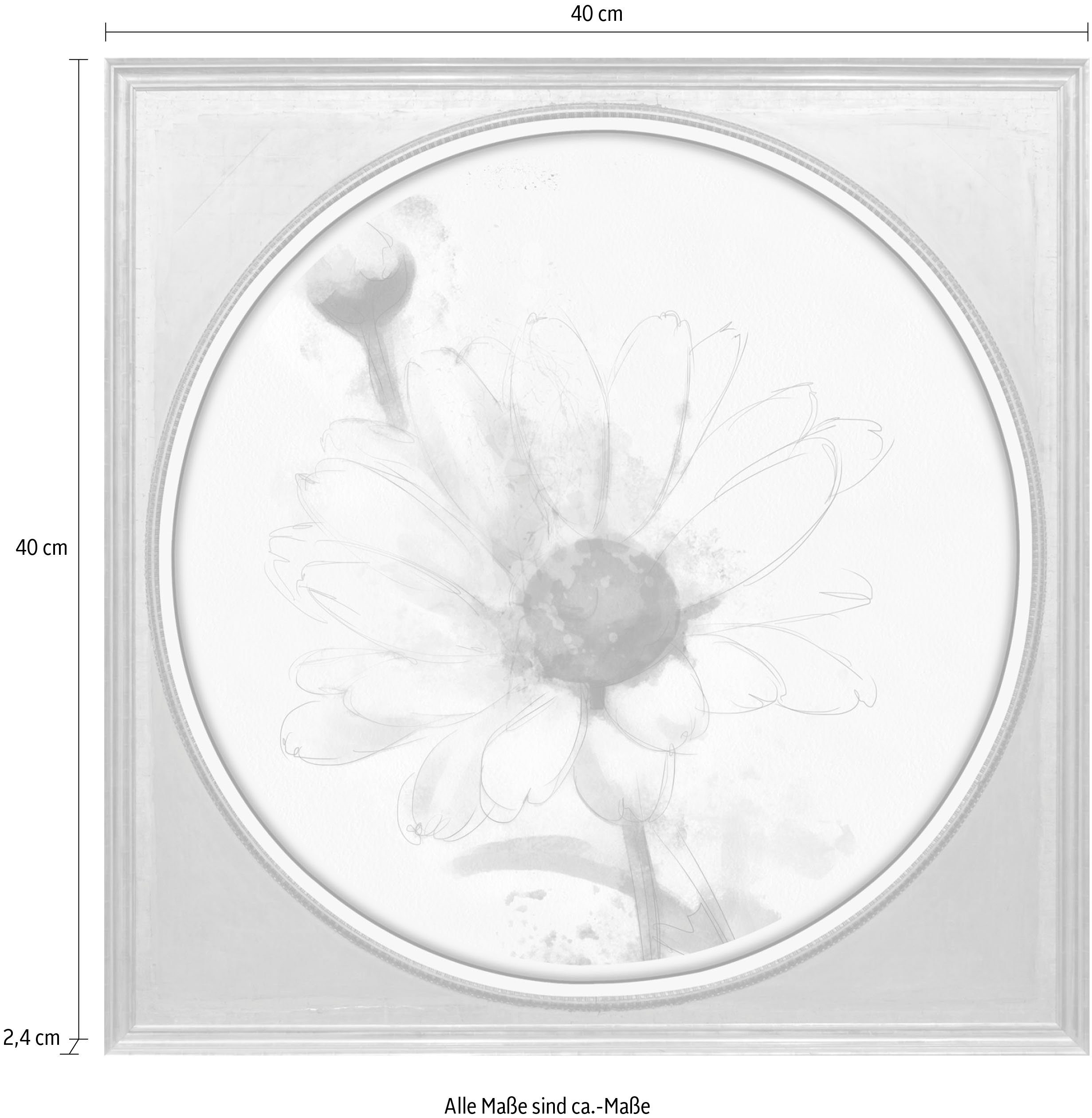 queence Artprint op acrylglas Bloemen Fine Art-print in galeriekwaliteit
