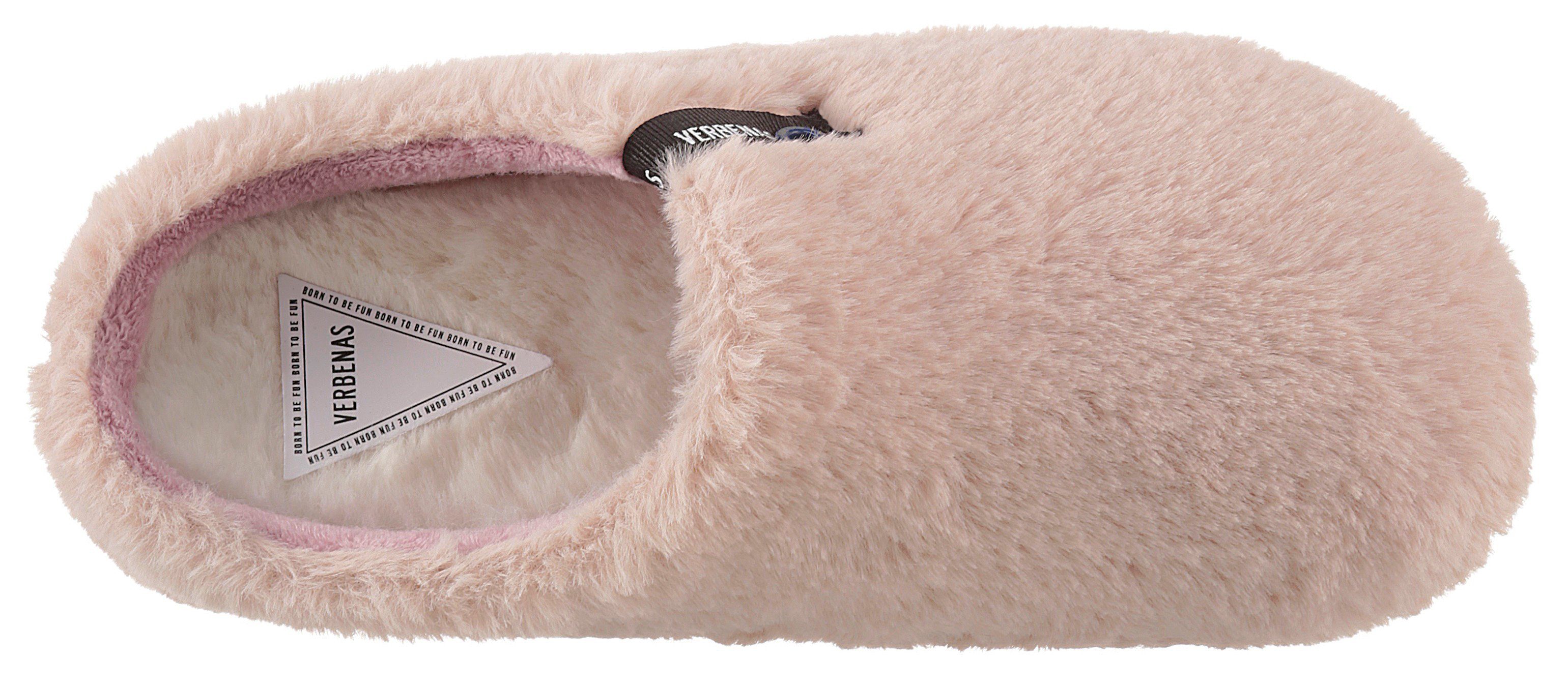 VERBENAS Pantoffels YORK GALES , pantoffel, huispantoffel in een gezellige pluche look