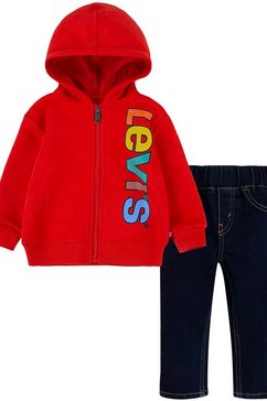 levi's kidswear shirt  broek baby (set, 2-delig) rood