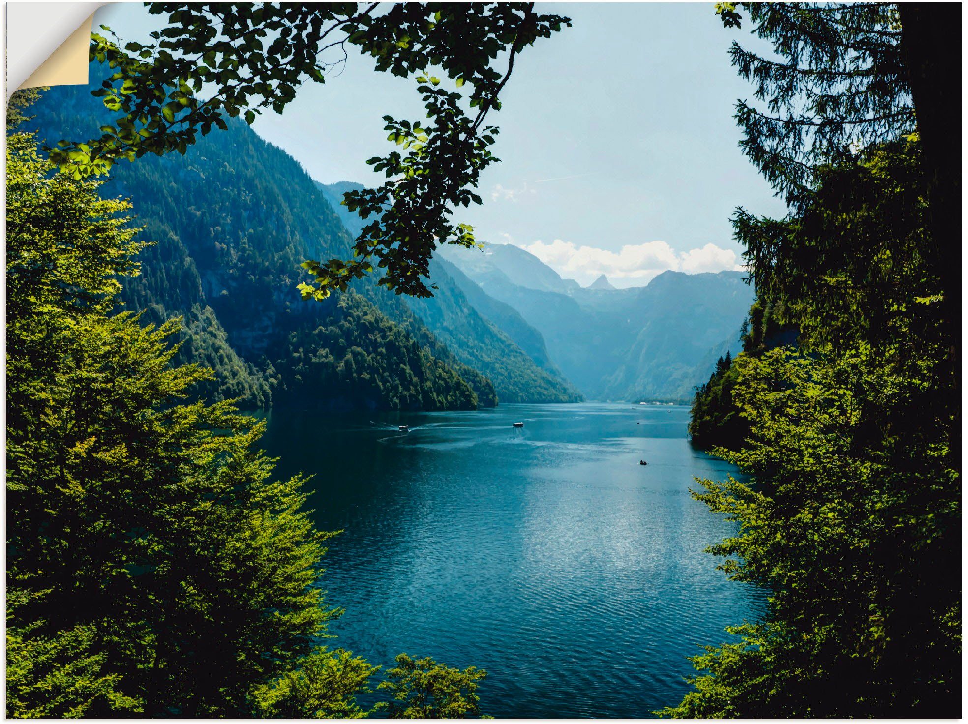 Artland artprint Malerwinkel Königssee- Alpen