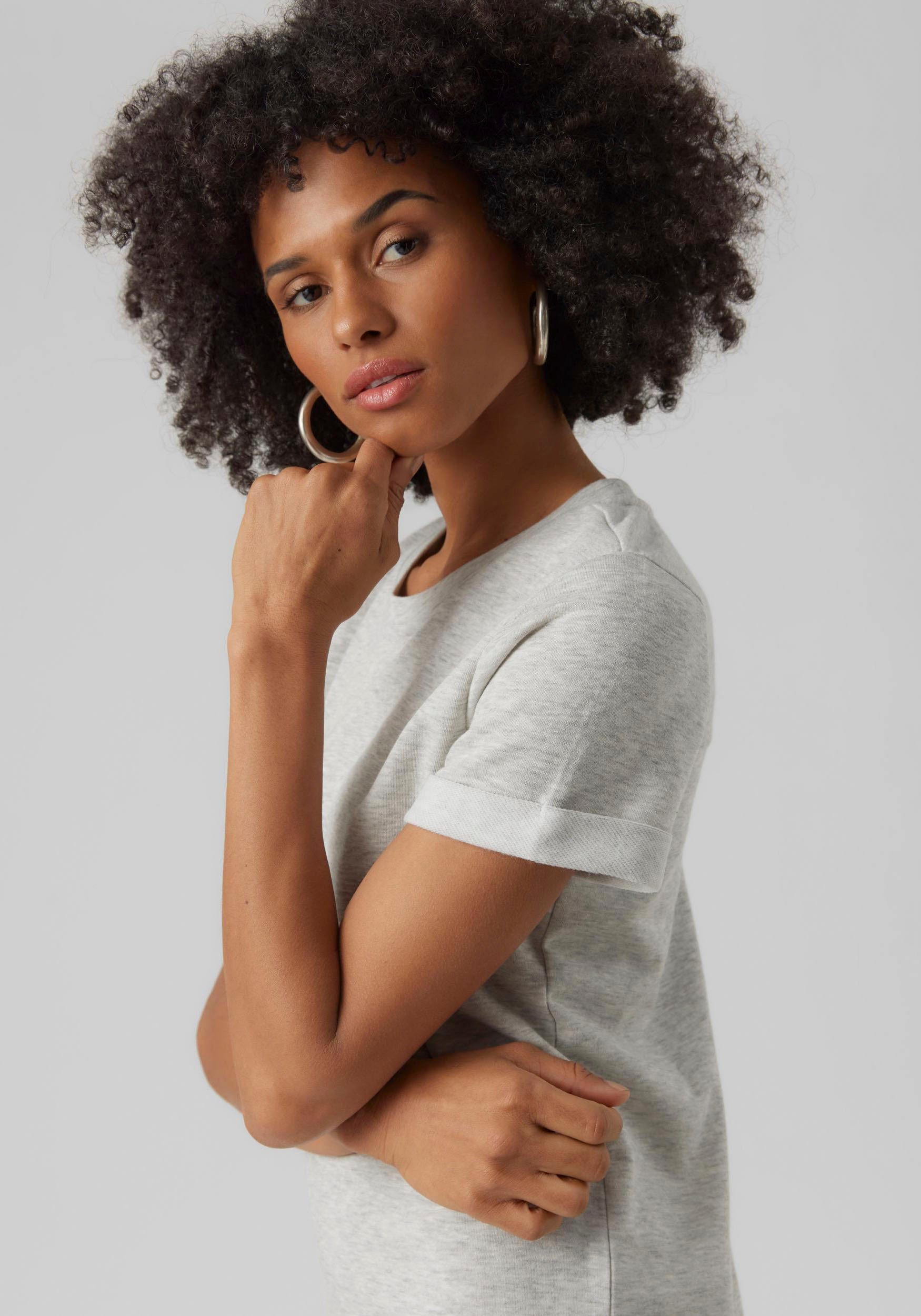 Vero Moda Jerseyjurk VMSASHAMILLA SS SWEAT DRESS NOOS