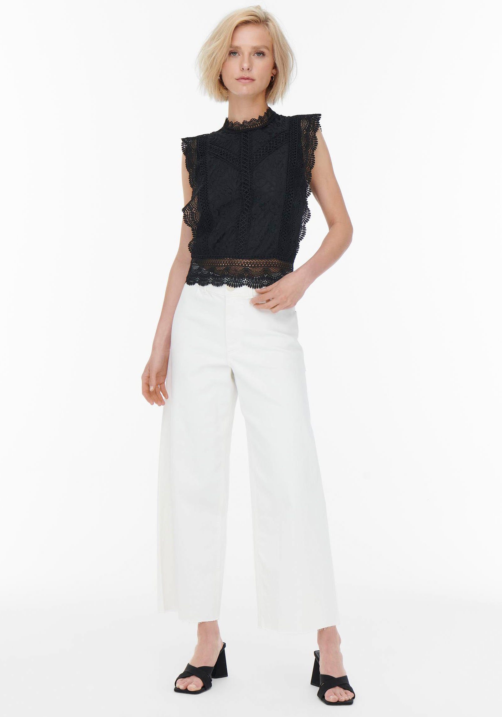 Only Kanten shirt ONLKARO S/L LACE TOP NOOS WVN