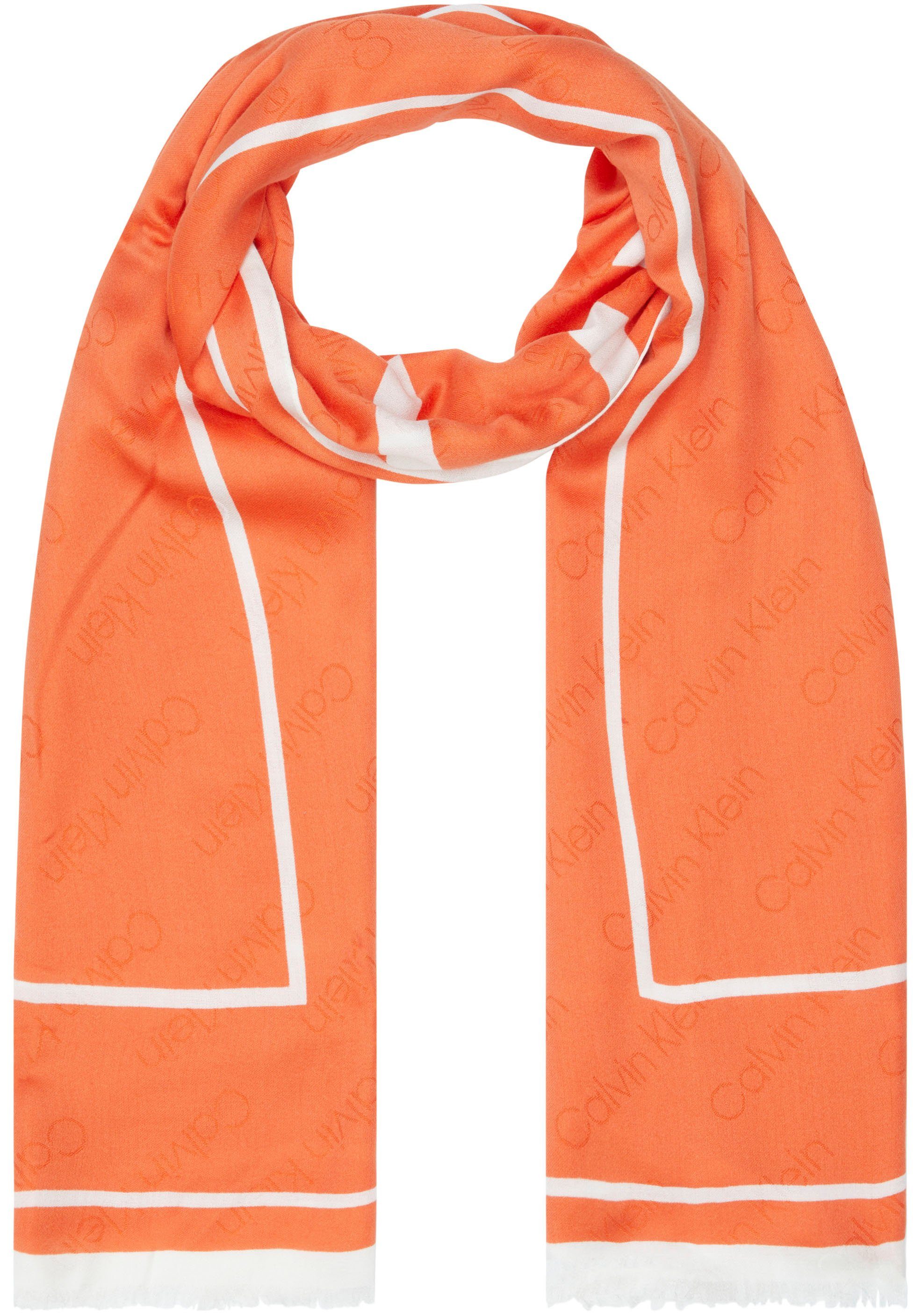 Calvin Klein Sjaal LOGO JQ SCARF O/PRINT 70X180