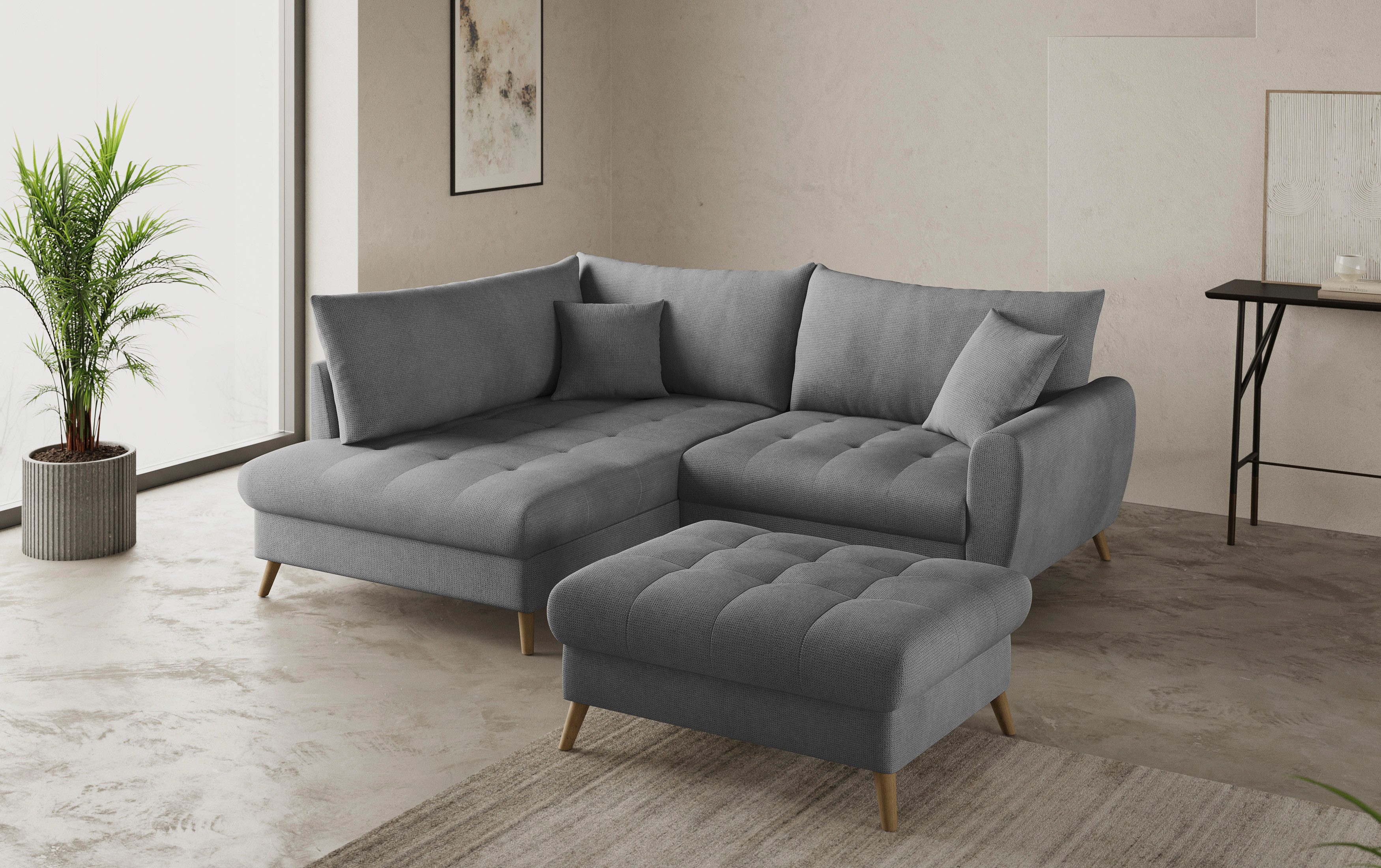 Mr. Couch Hockerbank Blackburn II Geschikt voor de set, optioneel met koudschuim