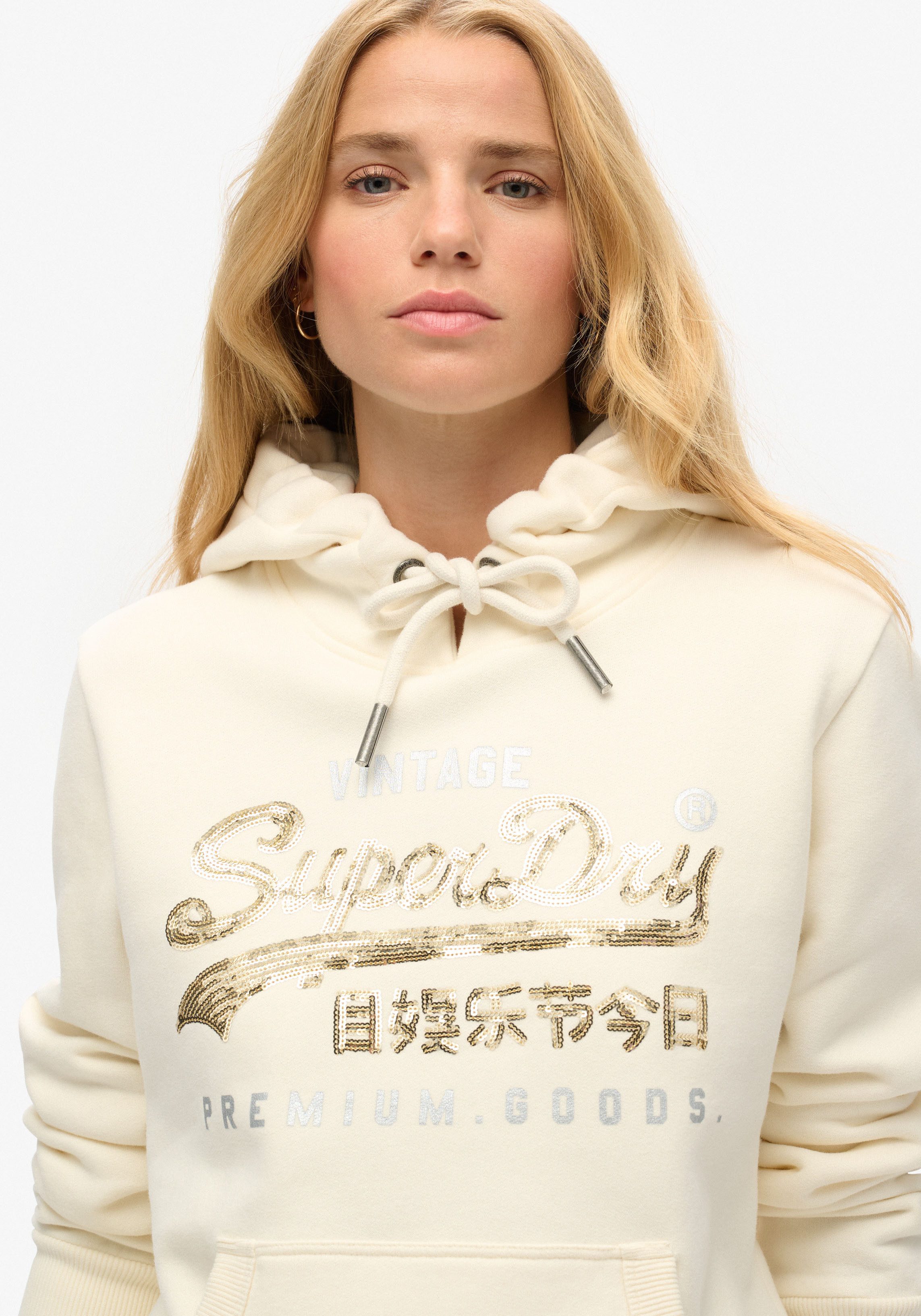 Superdry Hoodie EMBELLISHED VL GRAPHIC HOOD