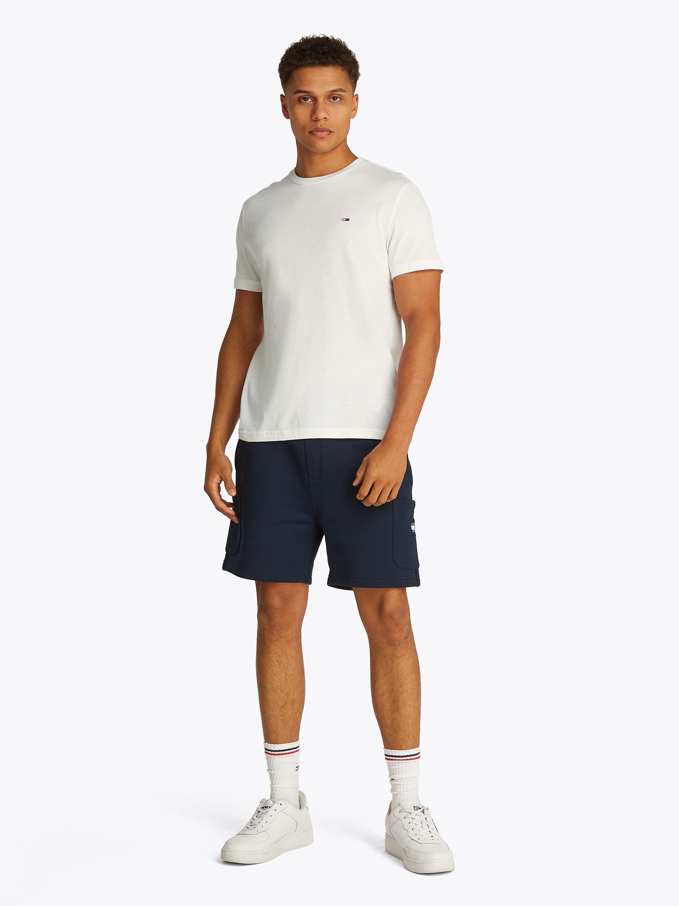 TOMMY JEANS Shirt met ronde hals TJM XSLIM 2PACK JERSEY TEE EXT (Set van 2)