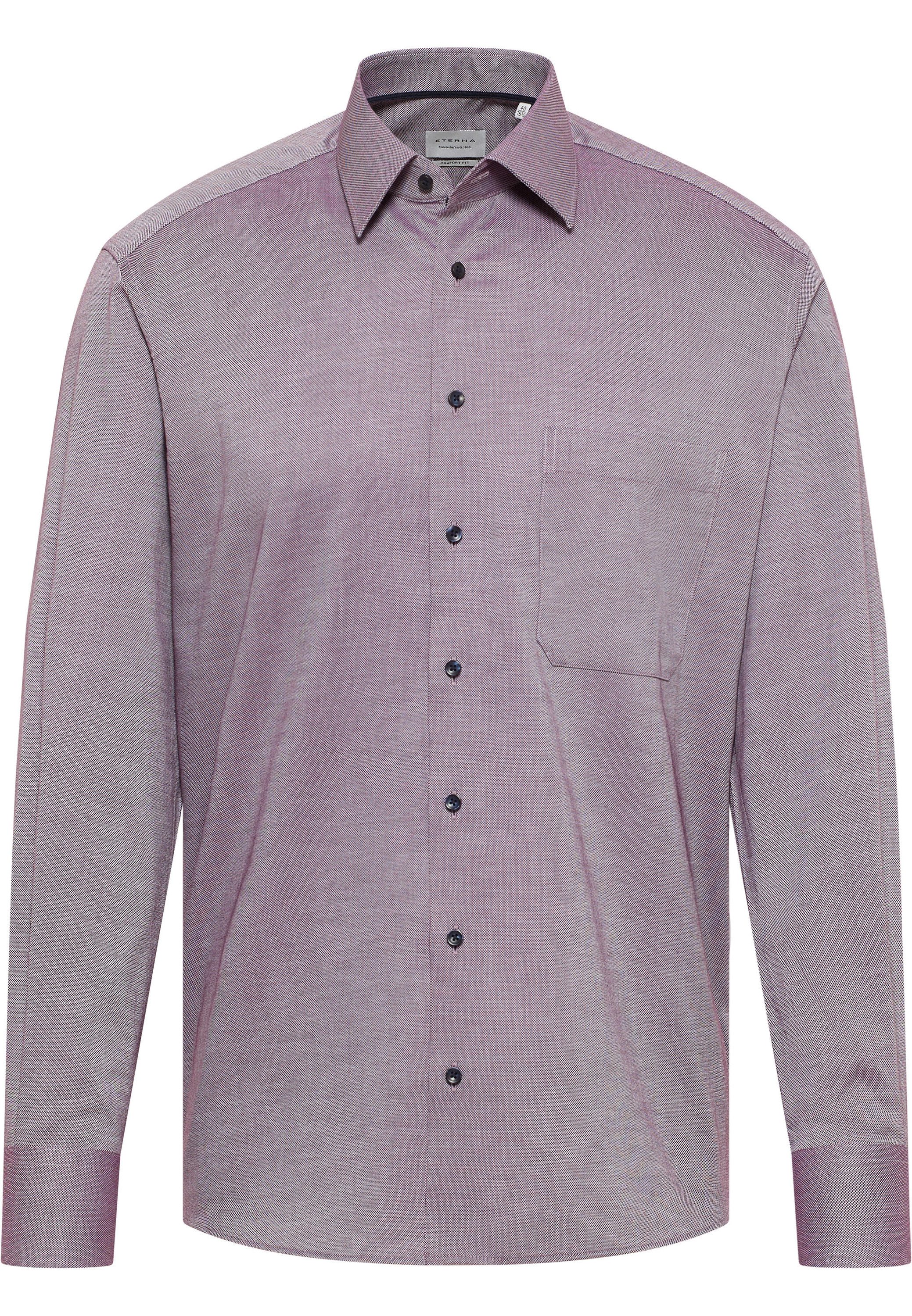 Eterna Overhemd met lange mouwen Comfort fit NON IRON (strijkvrij)