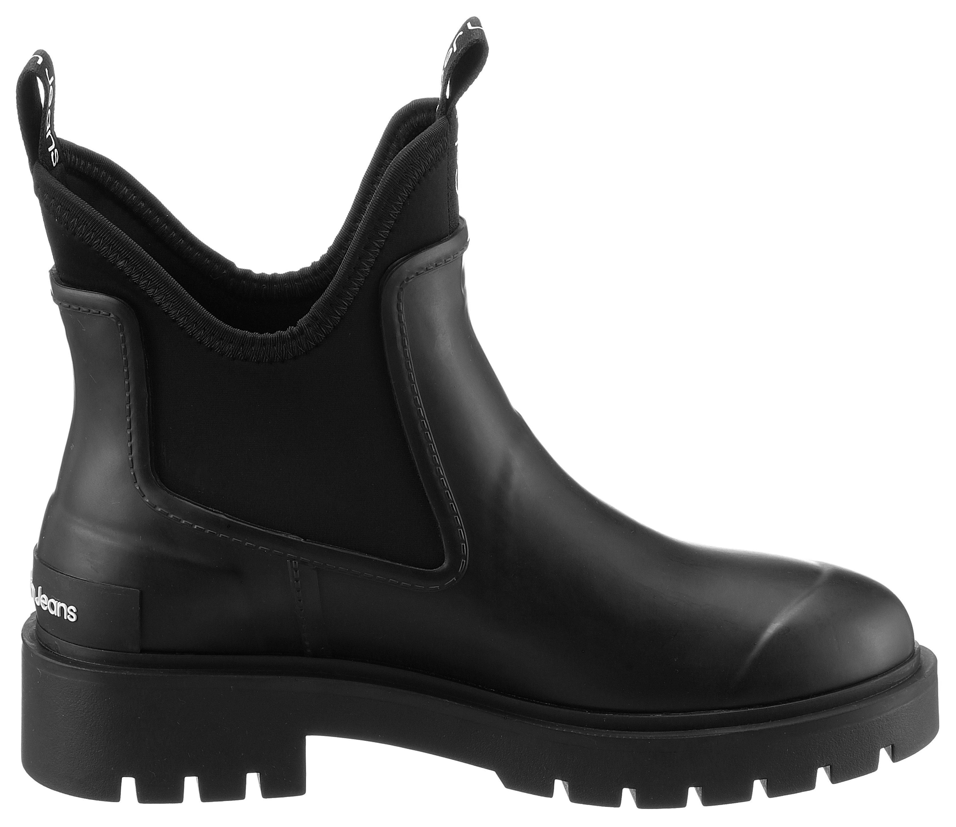 Calvin Klein Rubberlaarsjes MID RAINBOOT CHELSEA chelseaboots, enkellaars met coole instap