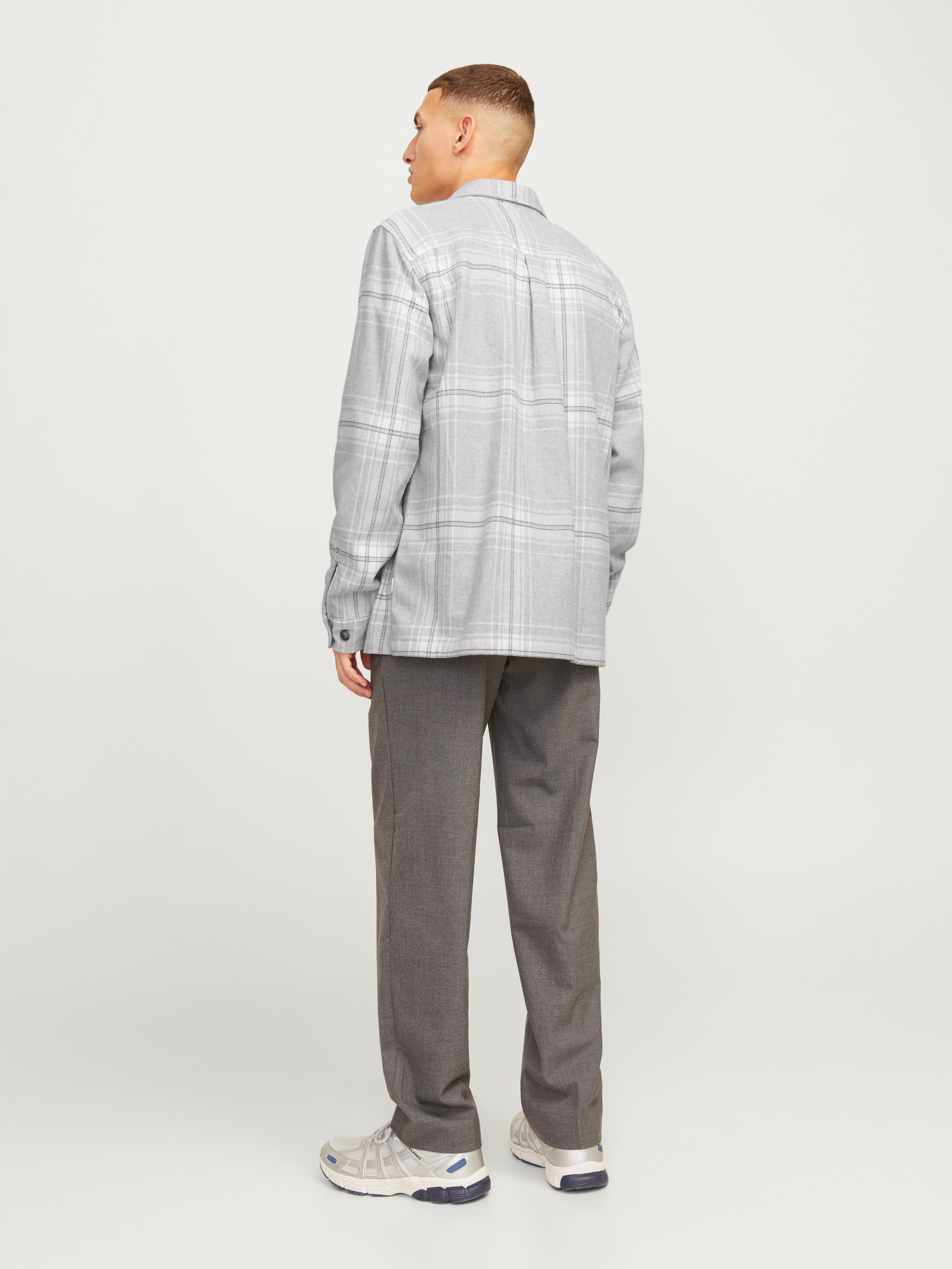 Jack & Jones Overhemd met lange mouwen JPRRAYMOND MELANGE CHECK LS OVERSHIRT SN
