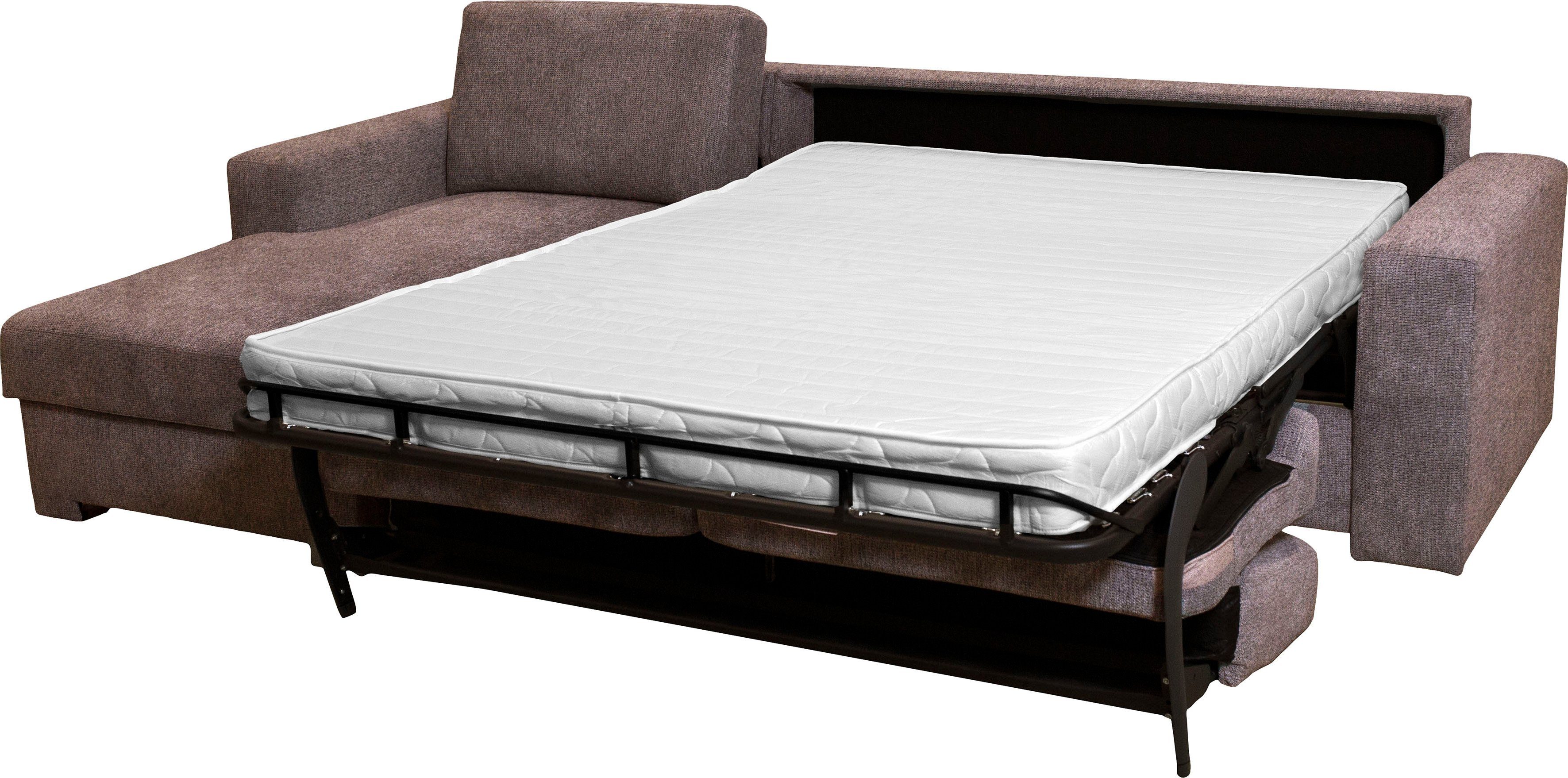 Home affaire Hoekbank Roma "L" slaapfunctie, met ondervering Matras hoogte 14 cm, ligmaat ca 163x198 cm, L-vorm