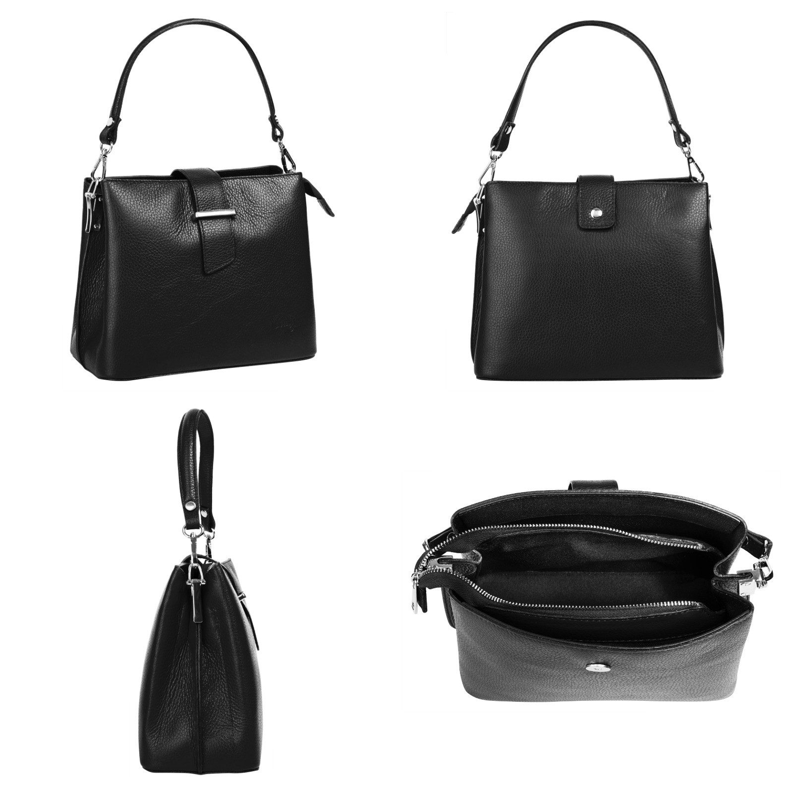 Cluty Tas echt leer, made in italy