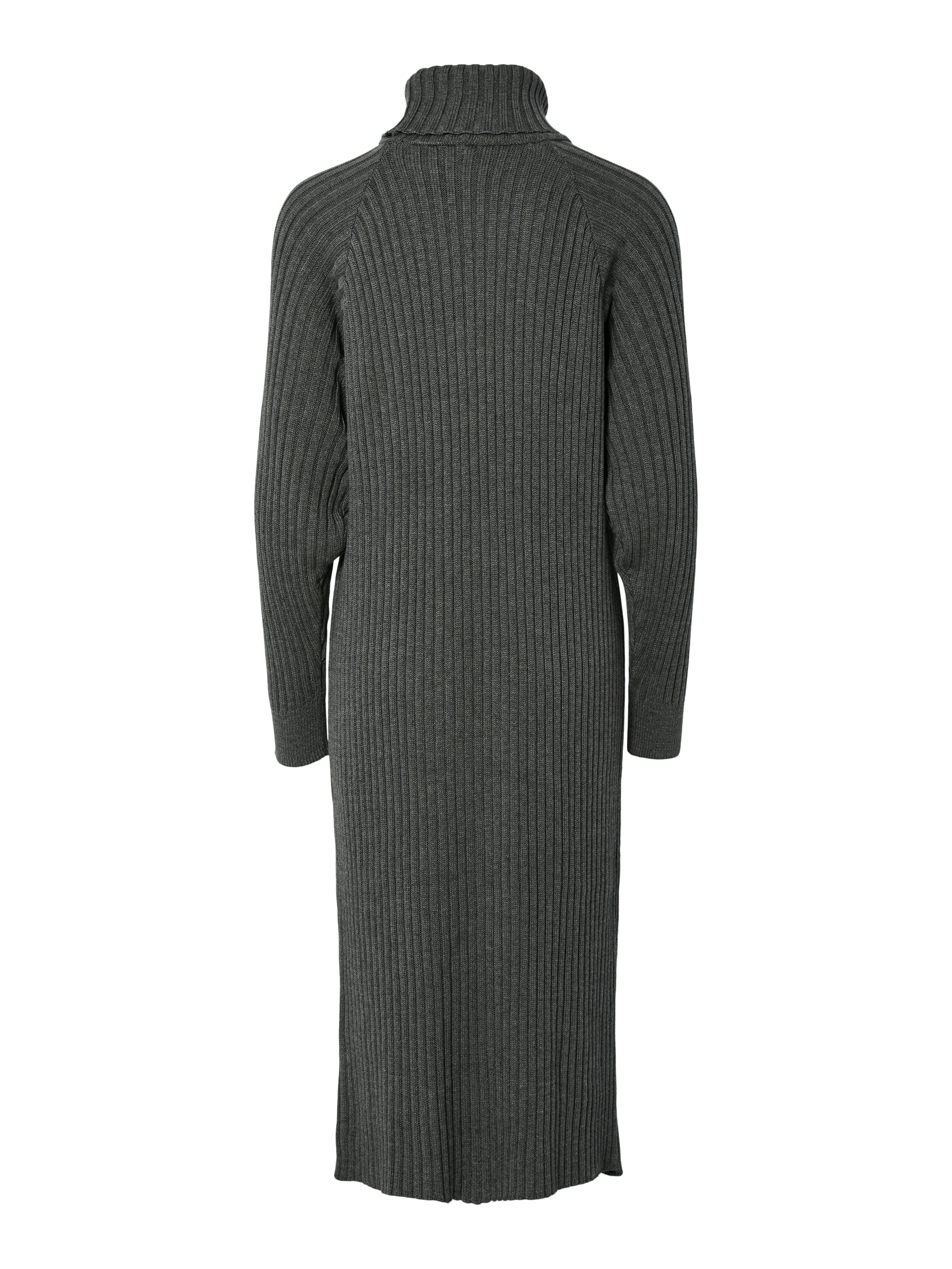 Y.A.S Gebreide jurk YASMAVI KNIT MIDI ROLLNECK DRESS
