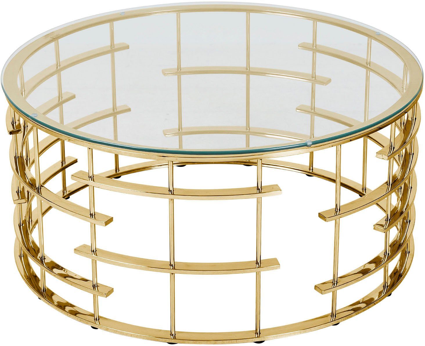 SalesFever Salontafel Frame gemaakt van roestvrij edelstaal salontafels goud