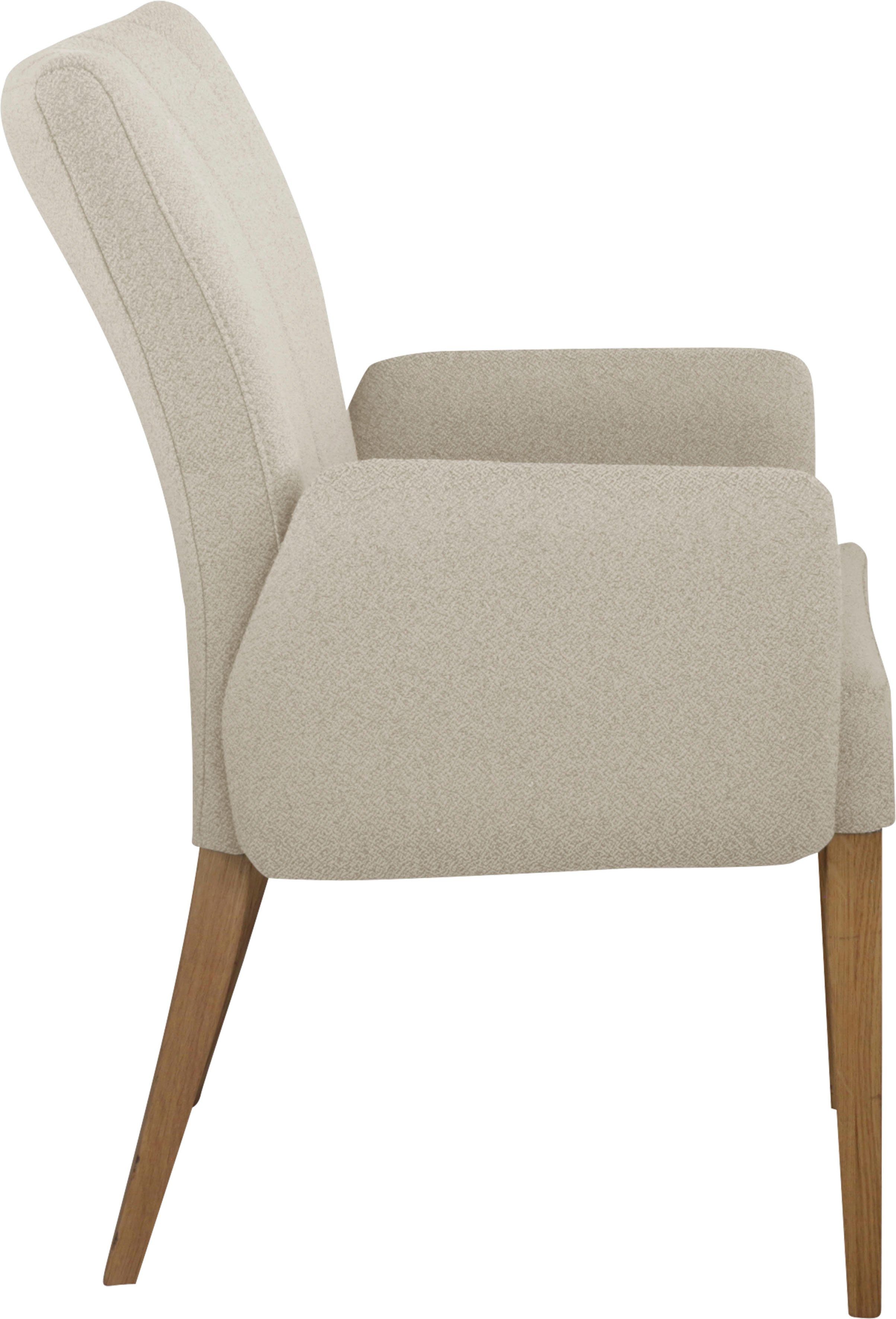 Home affaire Stoel met armleuningen Dia Frame massief eiken geolied
