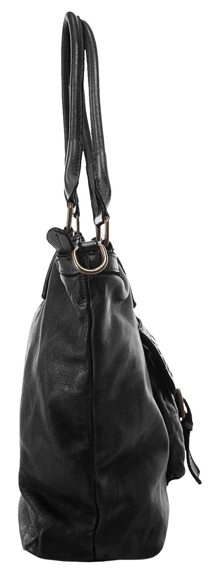 Samantha Look Shopper echt leer made in italy