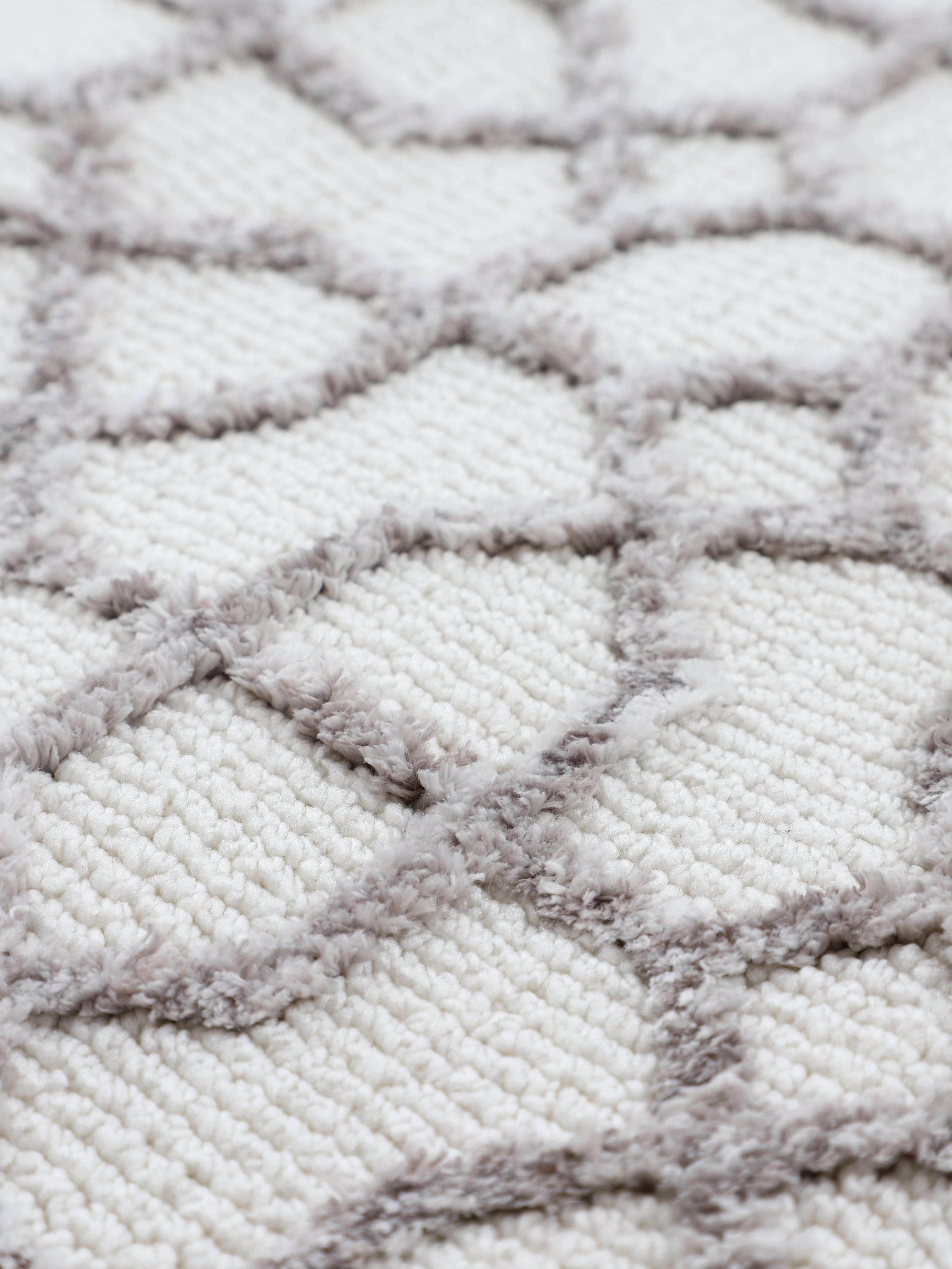 carpetfine Vloerkleed Holly 3 geometrisch ontwerp, hoog-laag structuur, woonkamer