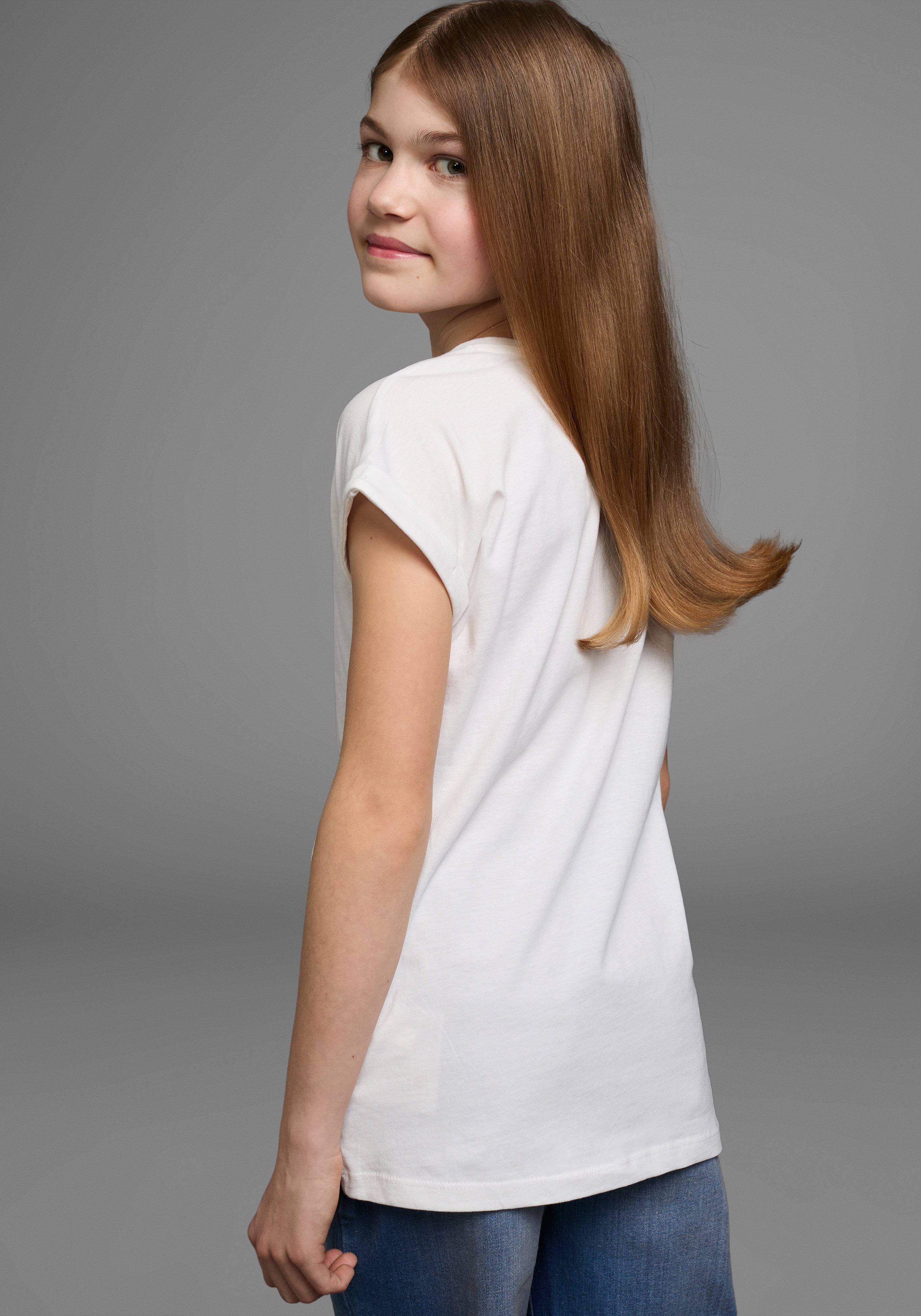 KIDSWORLD T-shirt NOT YOUR ERNST Korte mouwen, bedrukt, ronde hals, van katoen