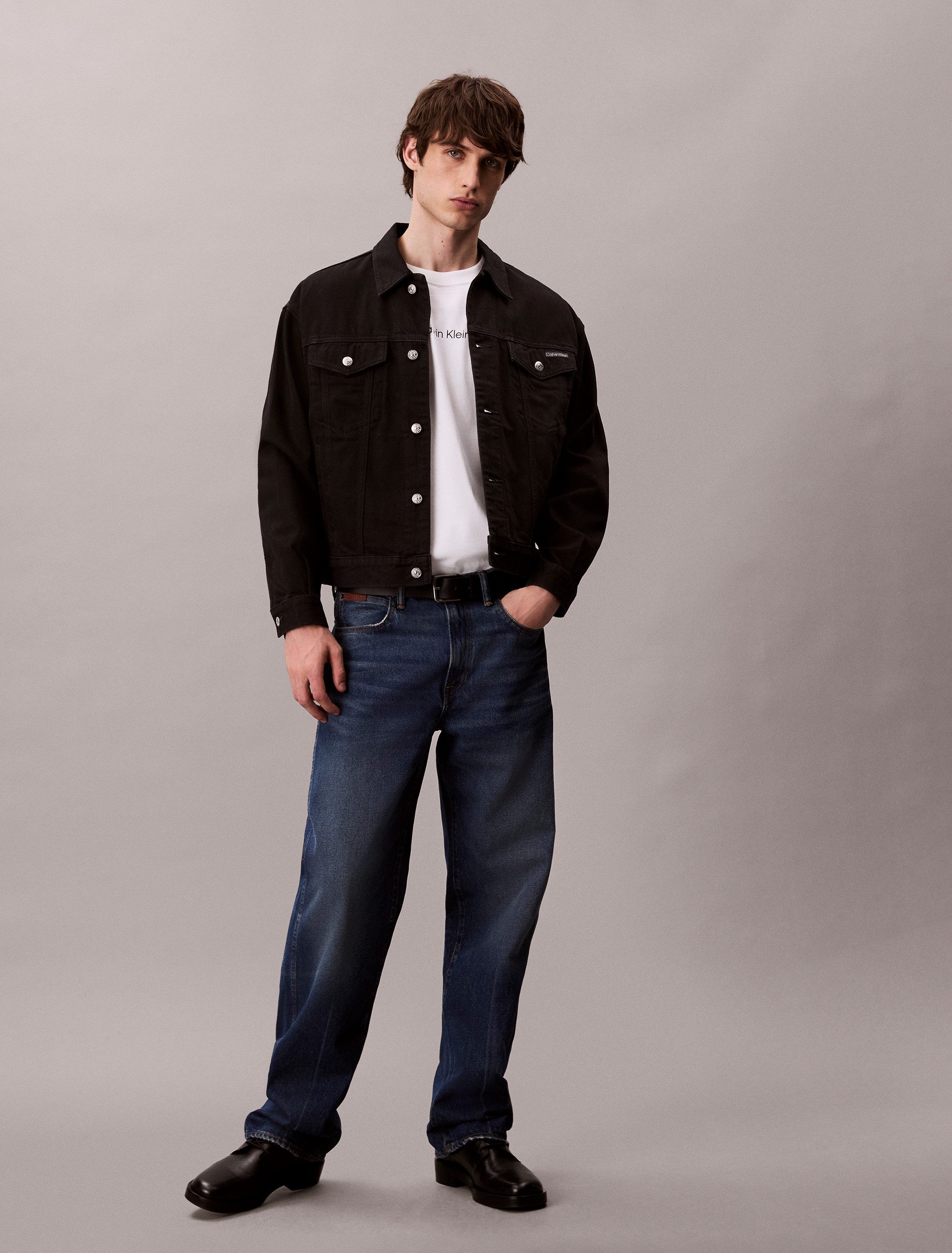 Calvin Klein Shirt met lange mouwen LS RLXD STANDARD LOGO CREWNK TEE