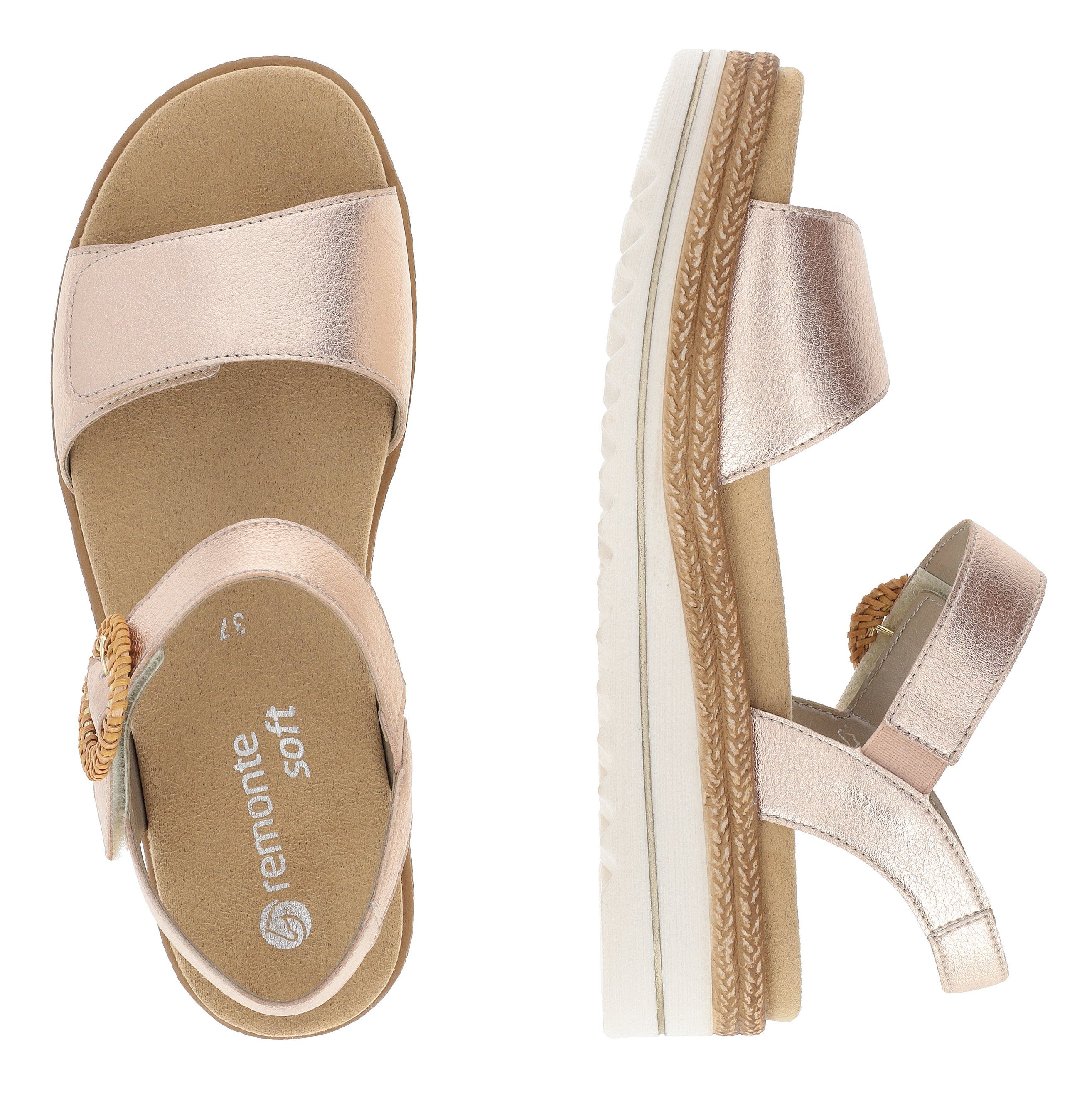 Remonte Sleehaksandaaltjes , zomerschoen, sandalen met bandjes en praktische klittenbandsluitingen