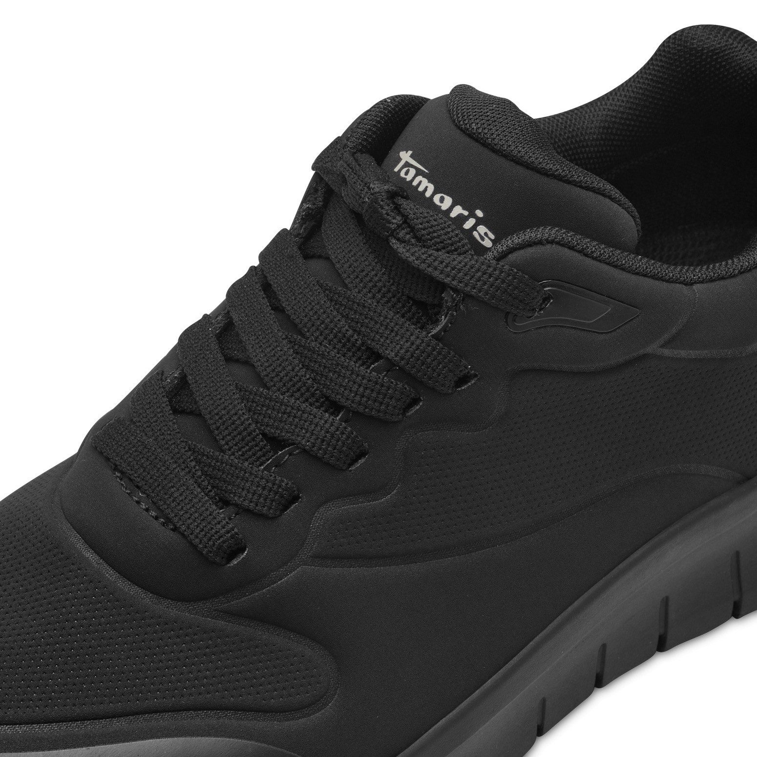 Tamaris Sneakers met sleehak vrijetijdsschoen, lage schoen, veterschoen met waterproof-uitrusting
