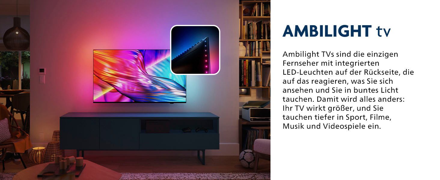 Philips Led-TV, 189 cm / 75", 4K Ultra HD, Smart TV