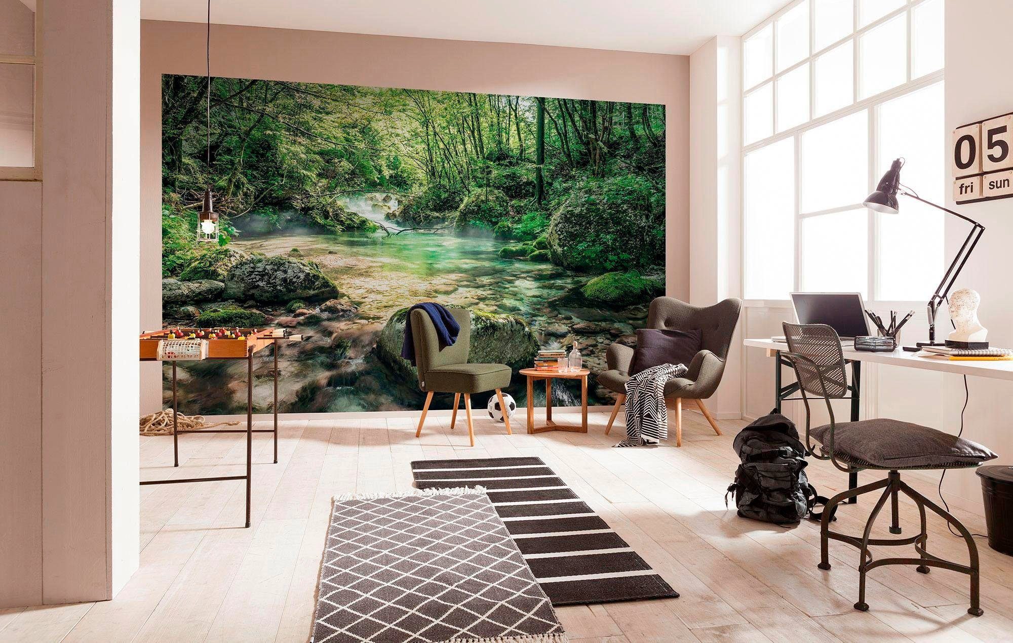 Komar Vliesbehang Digitale print vlies - Tranquil Pool - Afmeting 400 x 250 cm (1 stuk)