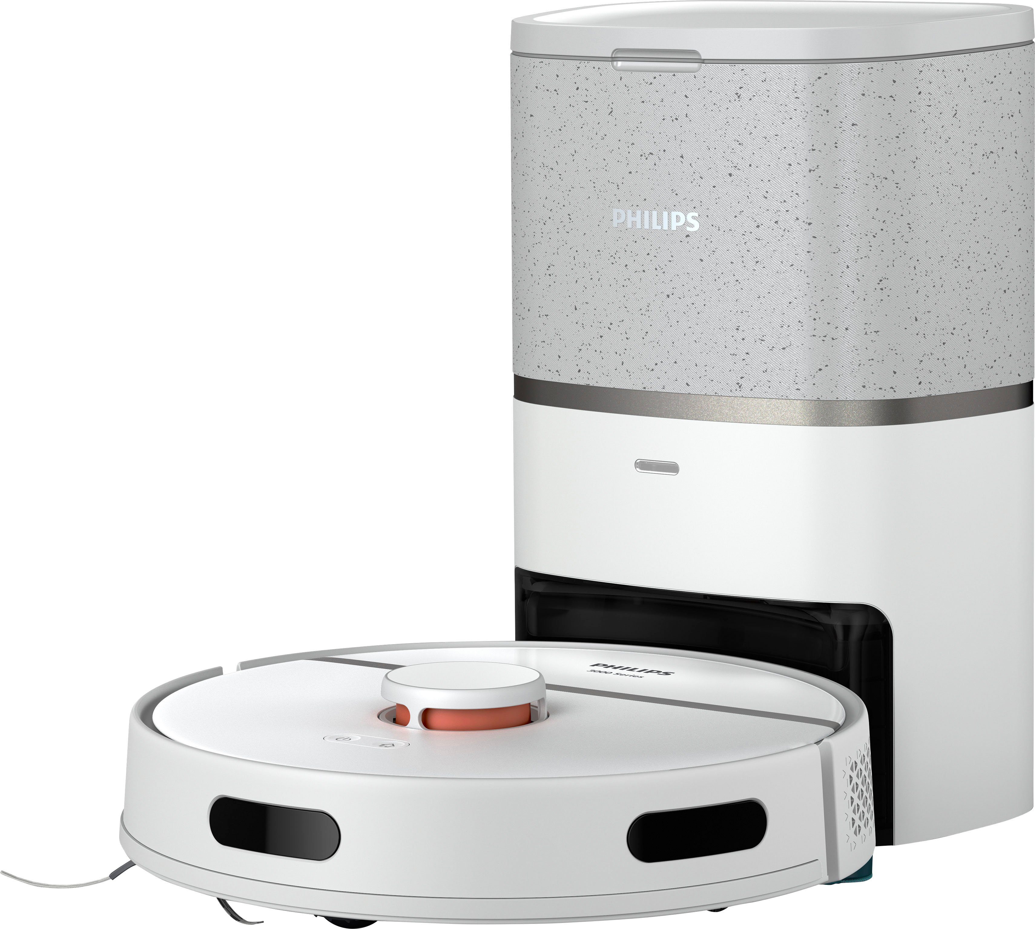 Philips Robotstofzuiger XU3110/02, batterijduur 230 min, tapijt functie 360° lasernavigatie en dweilfunctie, incl. reinigingsstation