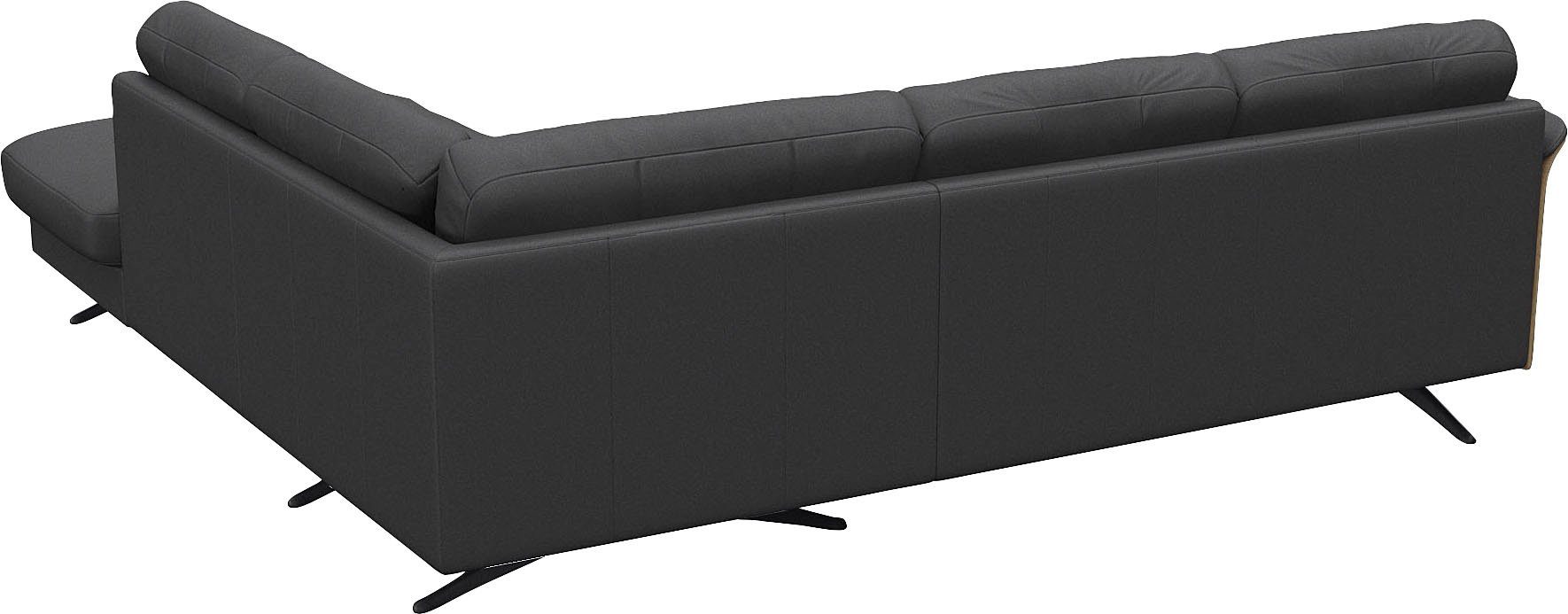 FLEXLUX Hoekbank Glow, super comfortabel door hoogwaardige zitconstructie met binnenvering, L-vorm