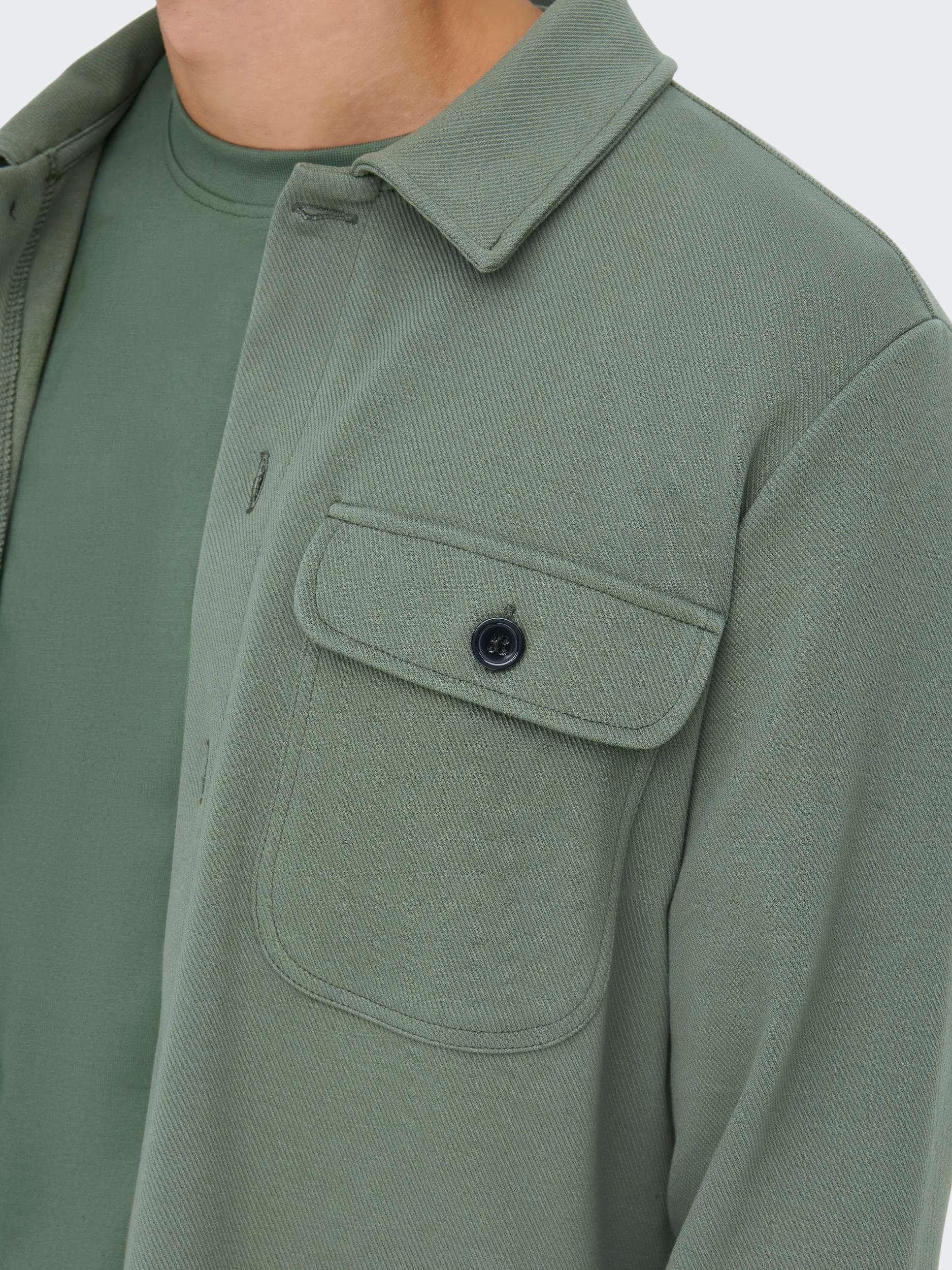 ONLY & SONS Overhemd met lange mouwen ONSNEWKODYL OVERSHIRT SWEAT NOOS