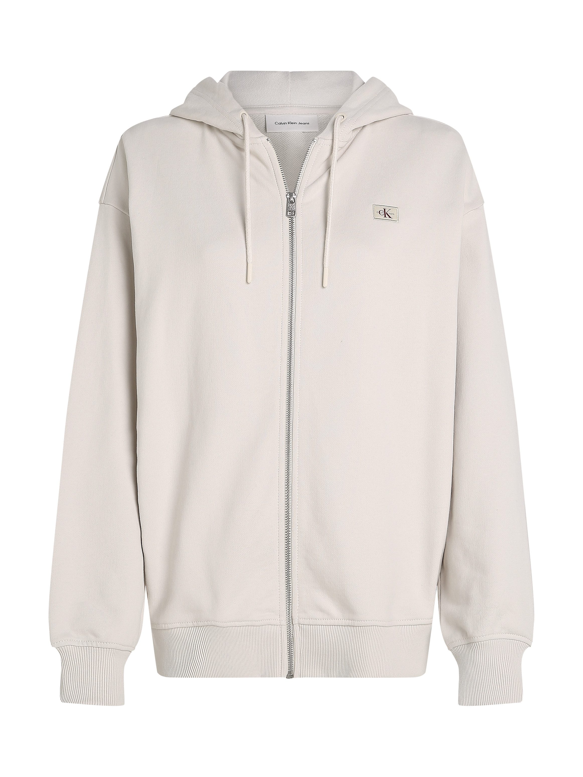 Calvin Klein Sweatvest WOVEN LABEL ZIP-THROUGH