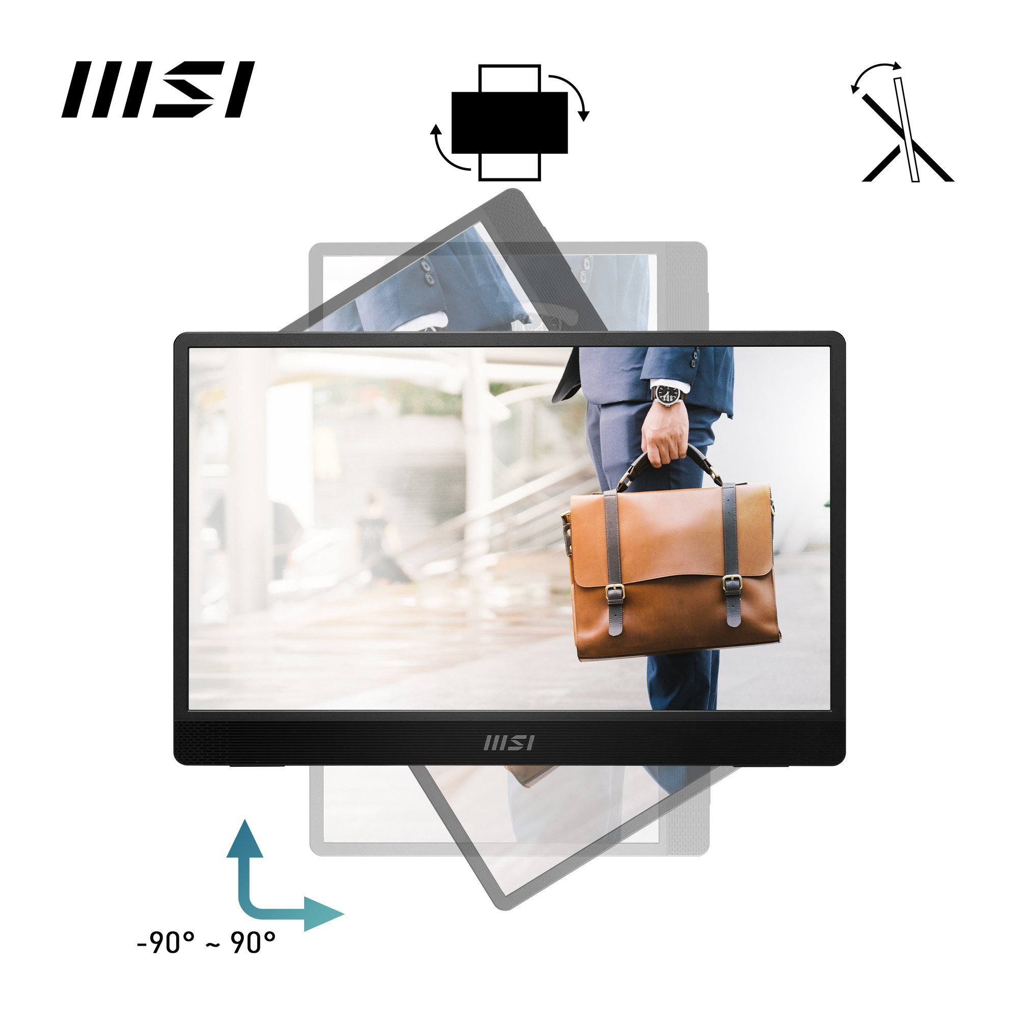 MSI Ledscherm PRO MP161 E2, 40 cm / 16", Full HD