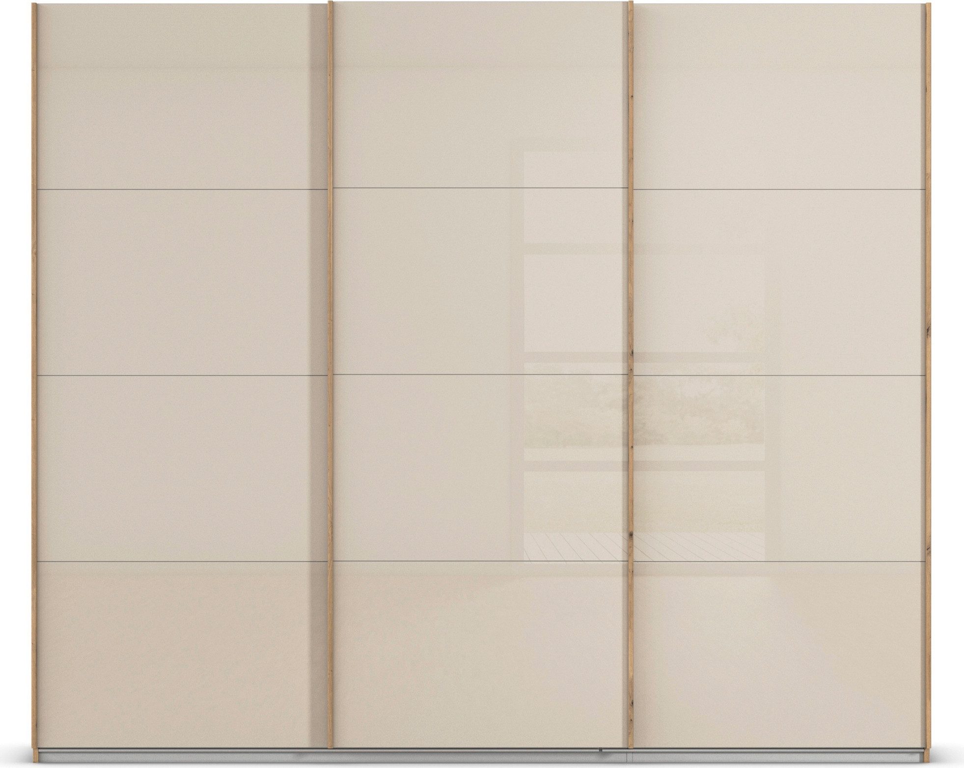 rauch Schuifdeurkast Kledingkast Kast Garderobe AGORDO met Glasfront doordachte binnenuitrusting, in 4 breedtes en 2 hoogtes made in germany