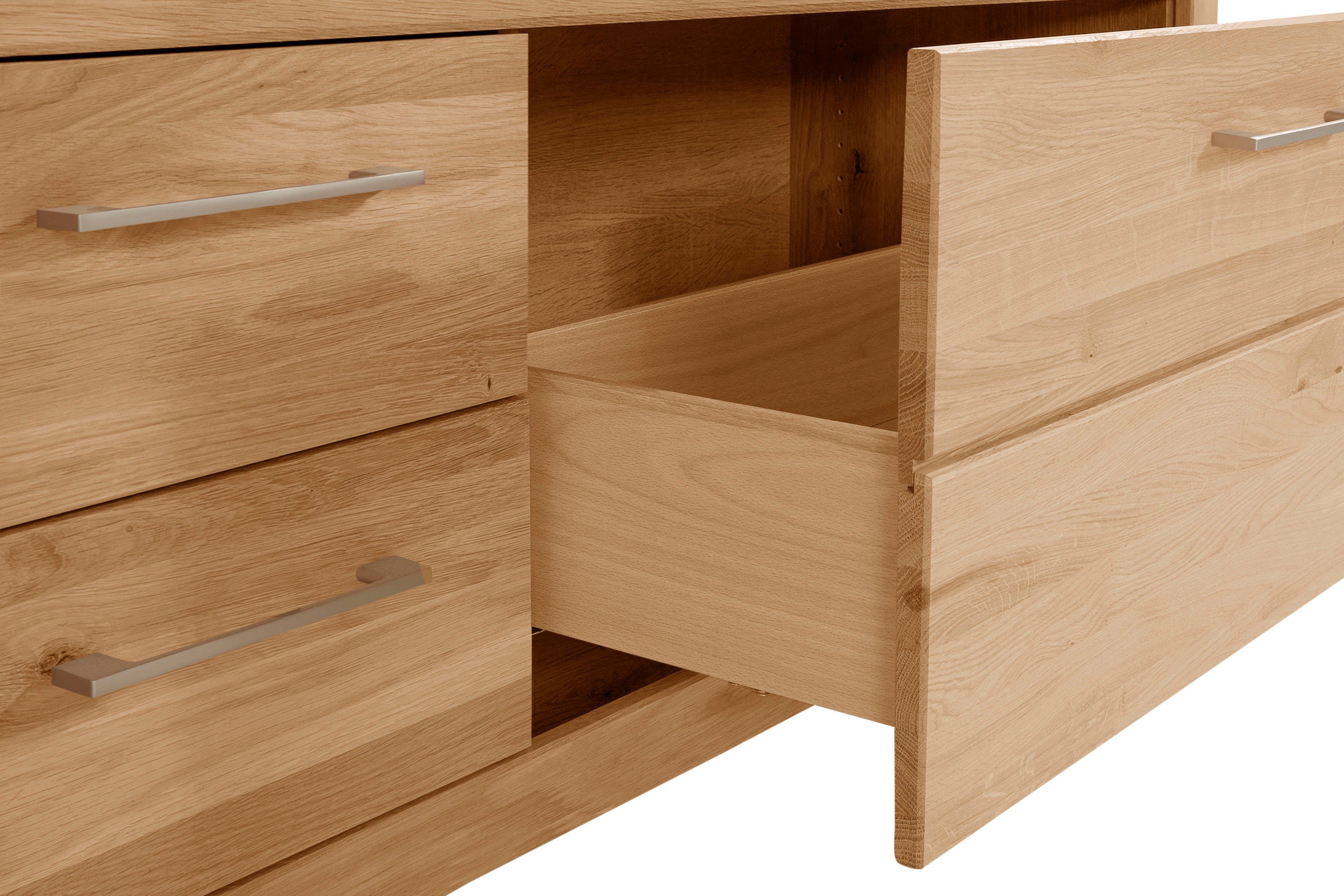 VOGL Möbelfabrik Tv-meubel 1237 Massief houten front, breedte ca. 211 cm, met soft-close functie